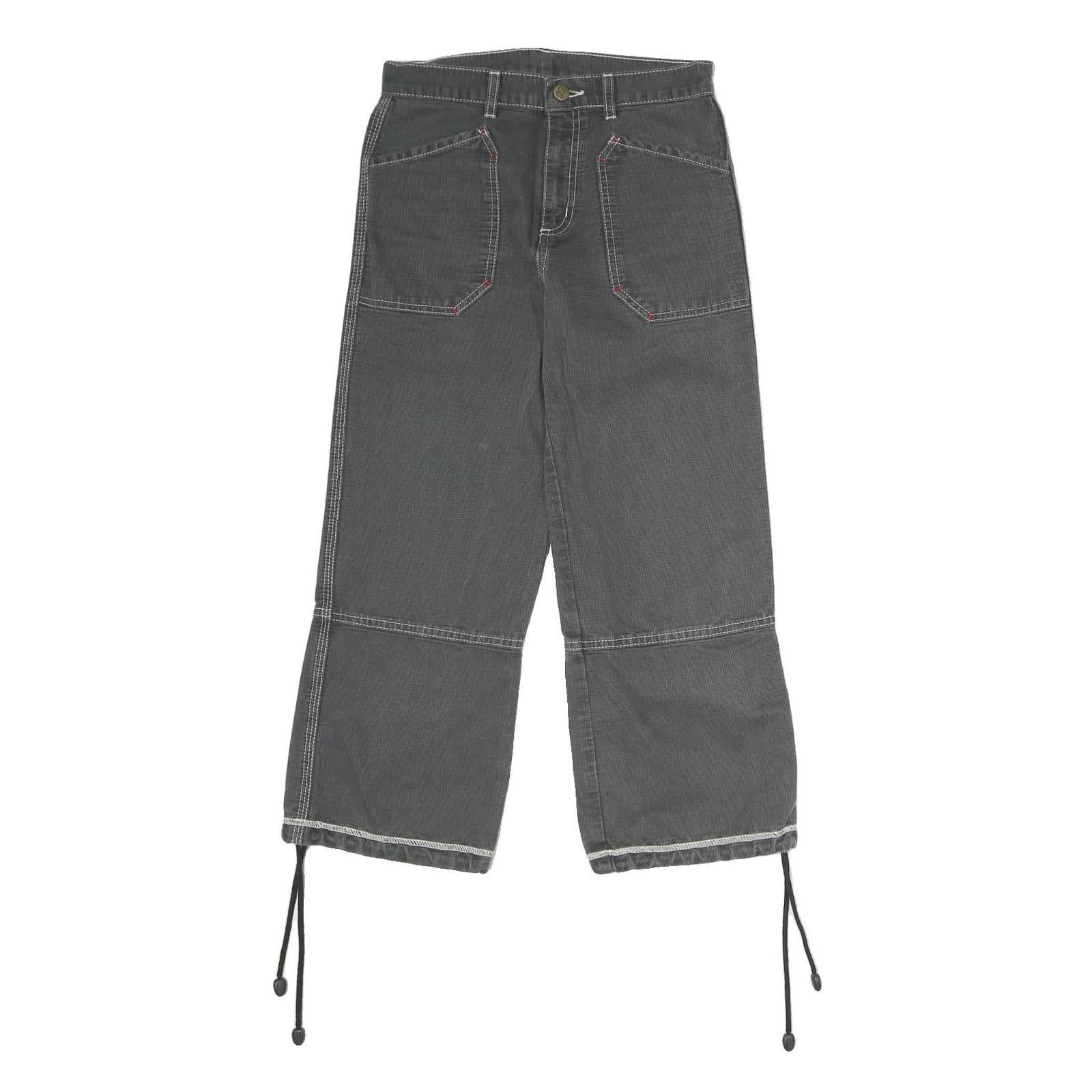 LEE Mens Cotton Blend Black Regular Straight Trousers W26 L23 Workwear Zip Refurbished - N/A refurbished available on Cerqular
