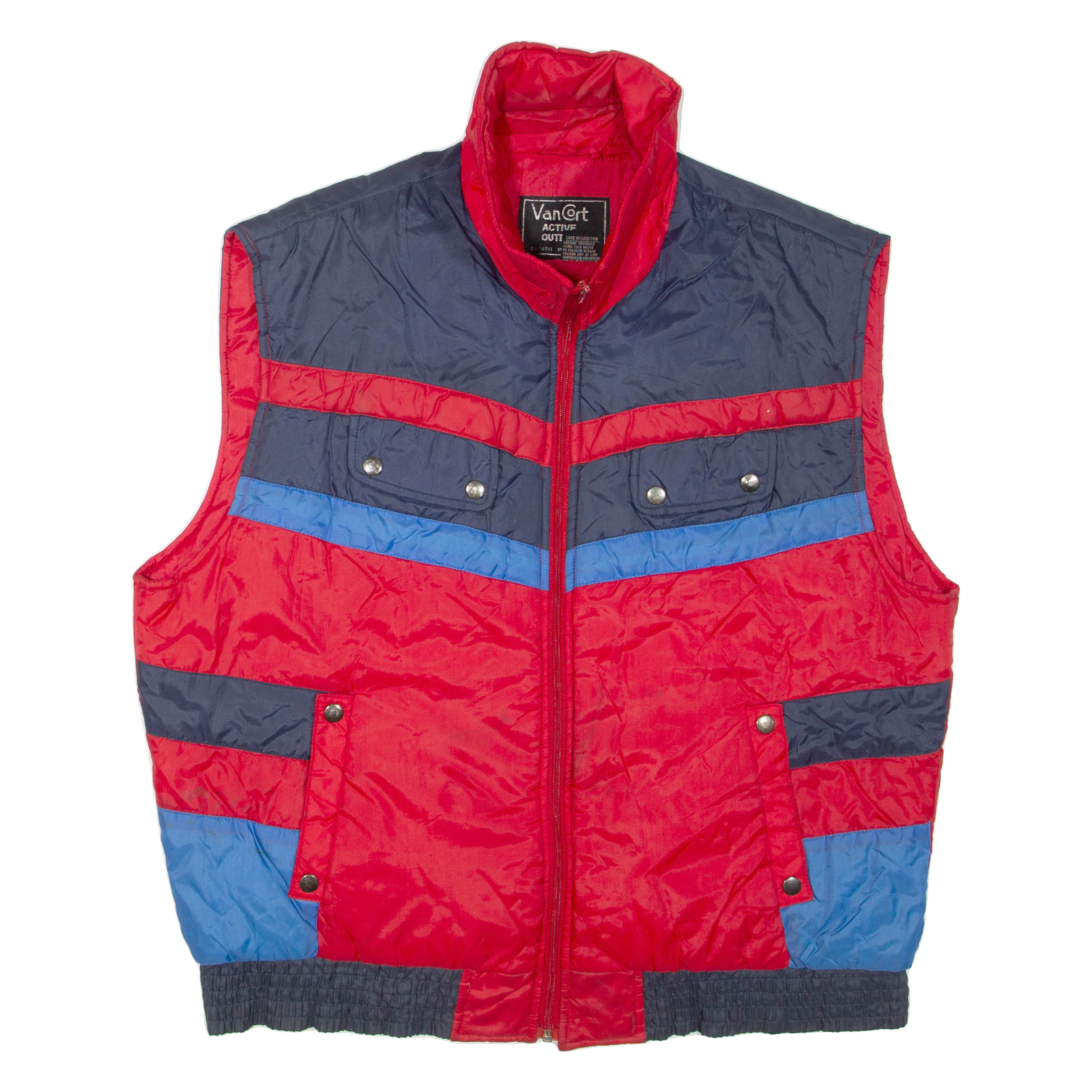 VAN CORT Mens Gilet Red Nylon XL Refurbished - N/A refurbished available on Cerqular