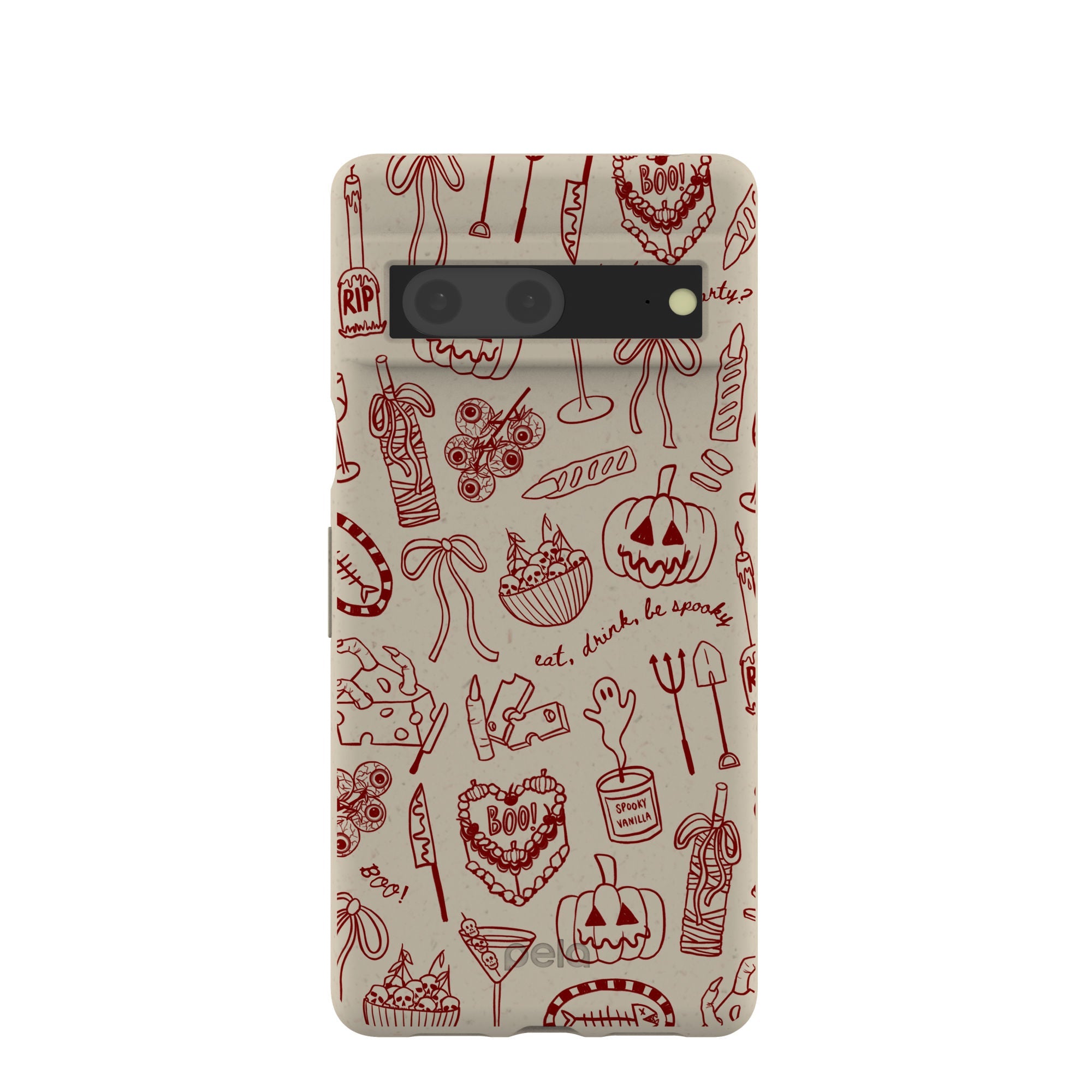 London Fog Spooky Dinner Party Google Pixel 7 Case Refurbished - Pela Case refurbished available on Cerqular