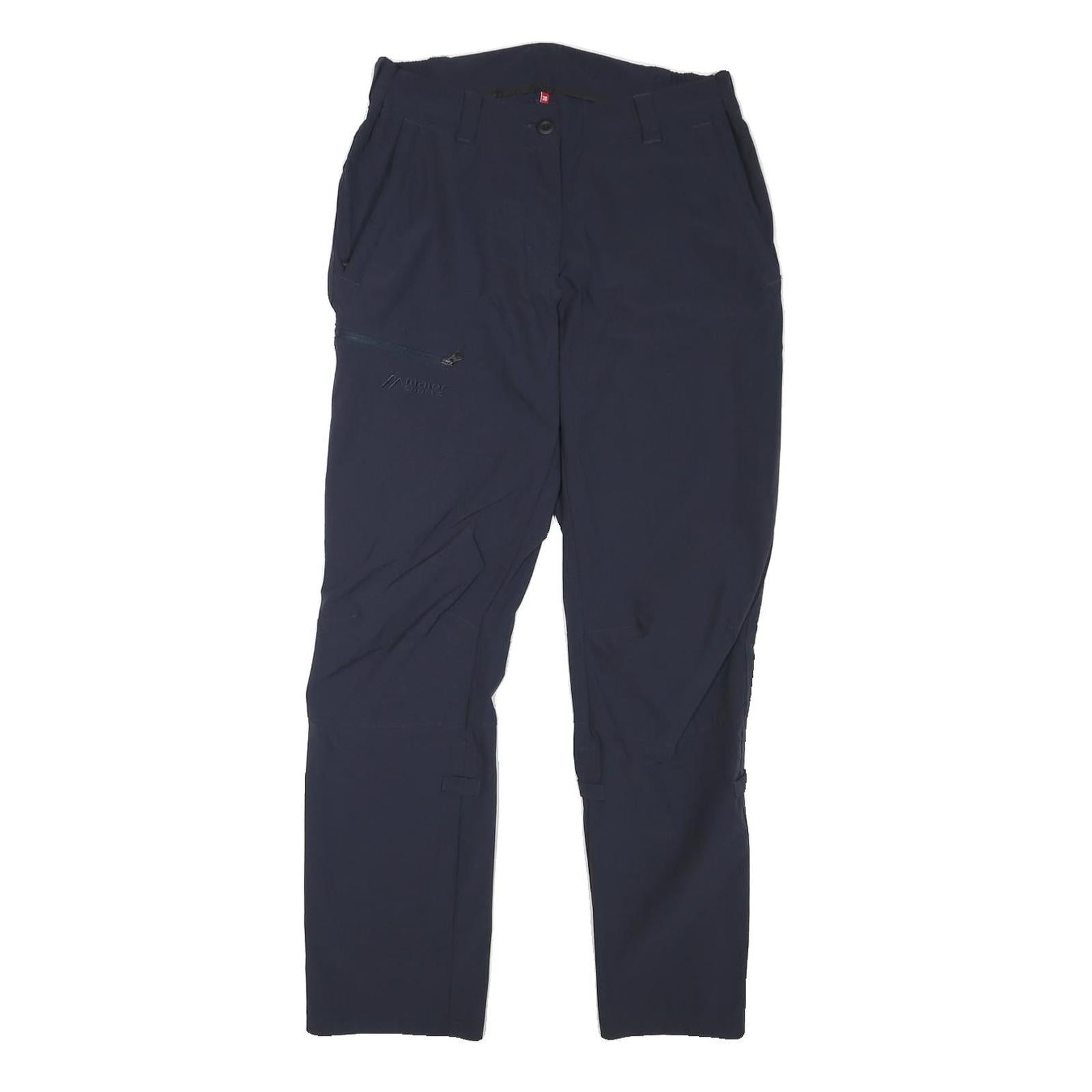 MAIER SPORTS Womens Polyester Blend Navy Regular Trousers W27 L27 Outdoor Zip Refurbished - N/A refurbished available on Cerqular