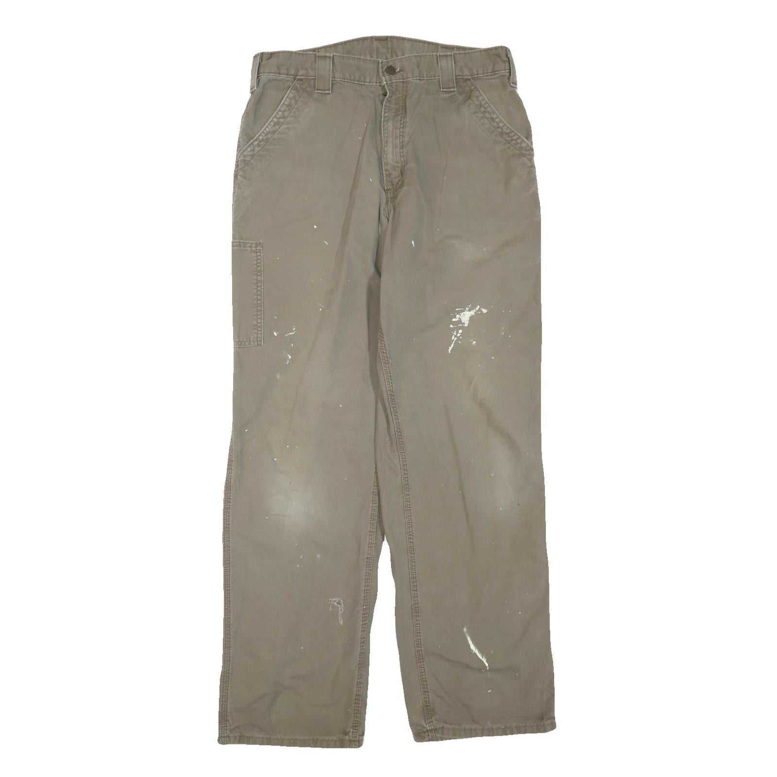 Buy CARHARTT Mens Cotton Blend Brown Regular Straight Trousers W34 L34 Workwear Refurbished - $40.29 CARHARTT Mens Cotton Blend Brown Regular Straight Trousers W34 L34 Workwear Refurbished - N/A refurbished available on Cerqular