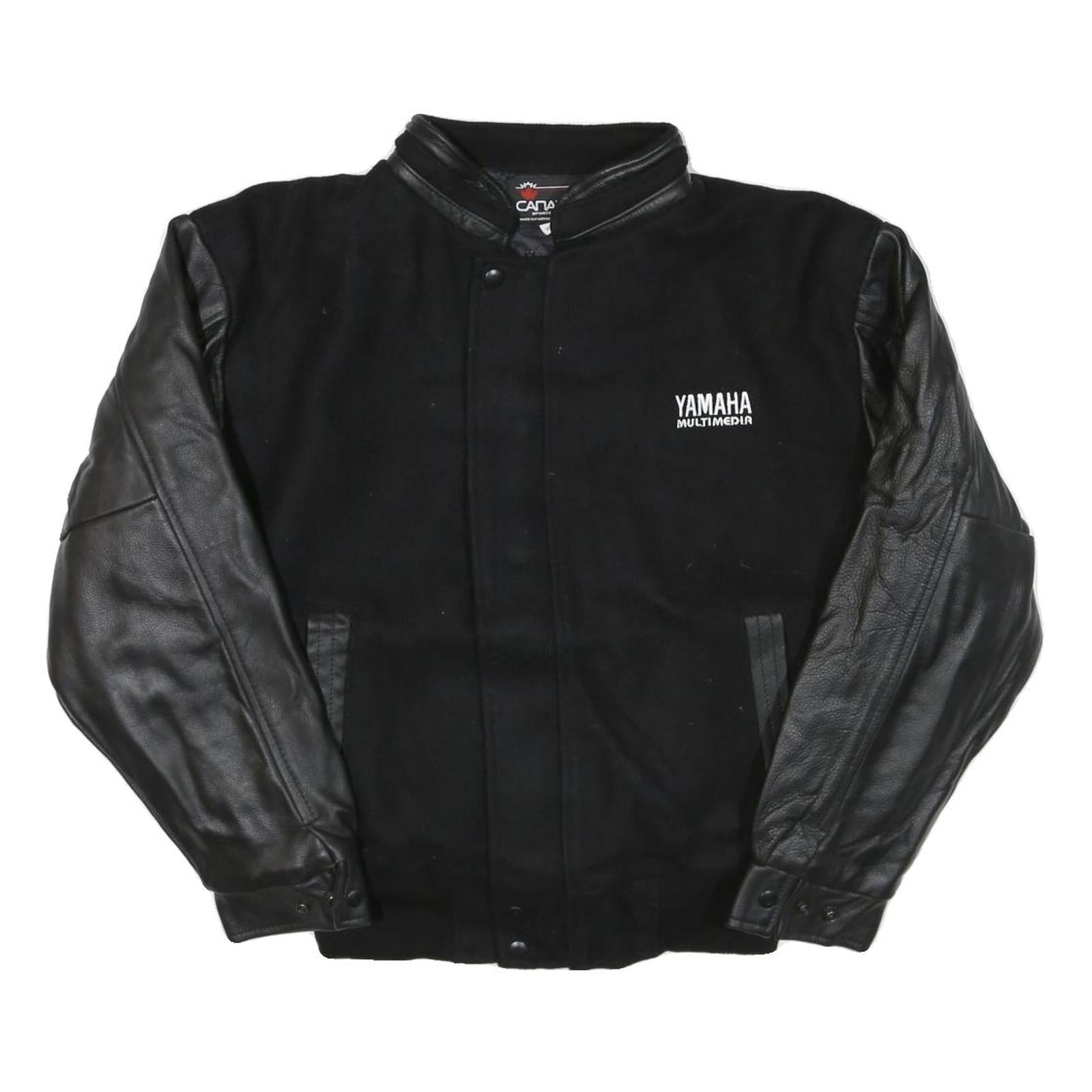 Buy CANADA Mens Black & Black Wool Blend Bomber Jacket M Leather Sleeves Button Refurbished - $84.49 CANADA Mens Black & Black Wool Blend Bomber Jacket M Leather Sleeves Button Refurbished - N/A refurbished available on Cerqular