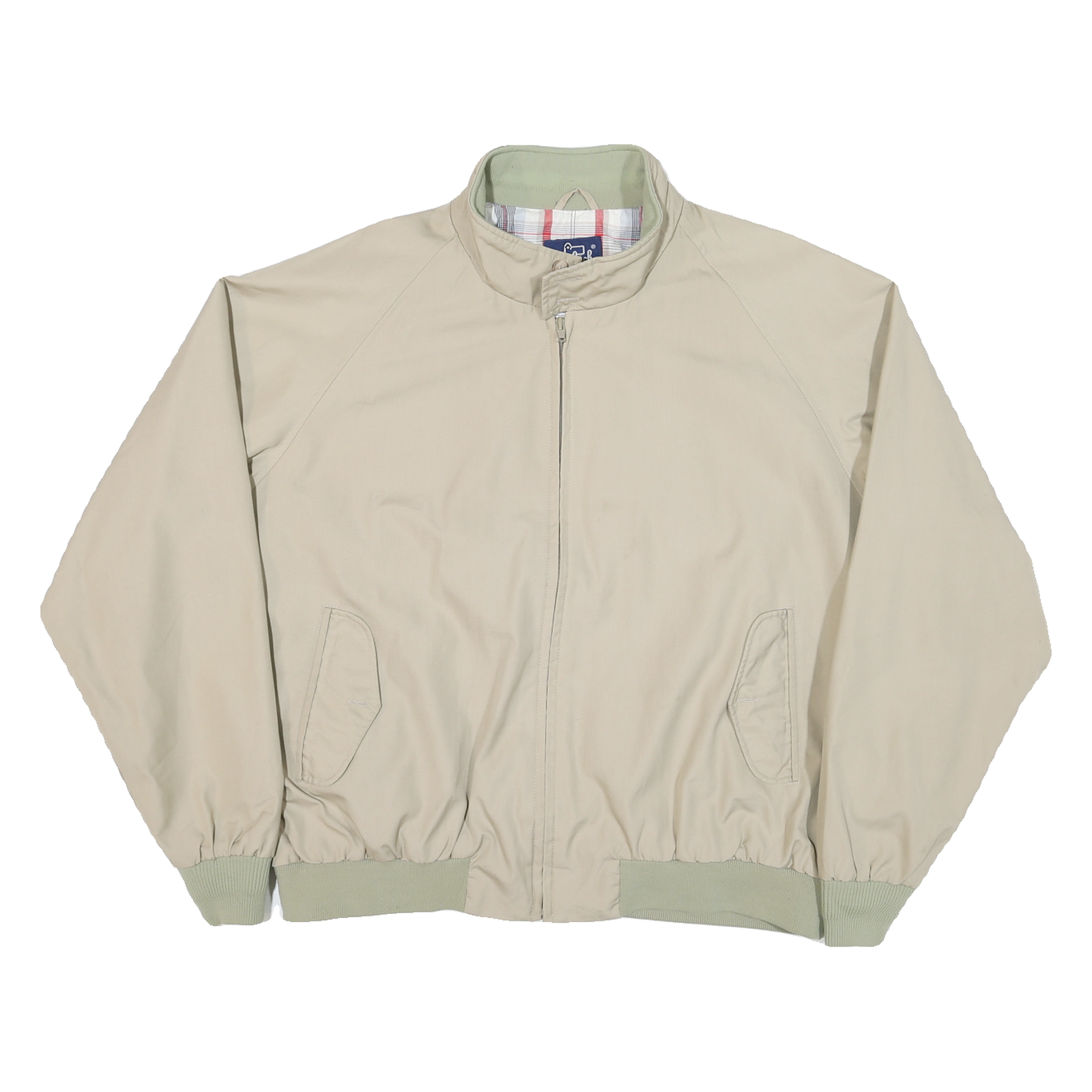 WOOLRICH Mens Beige Cotton Blend Harrington Jacket XL Plain Zip Casual Outerwear Refurbished - N/A refurbished available on Cerqular