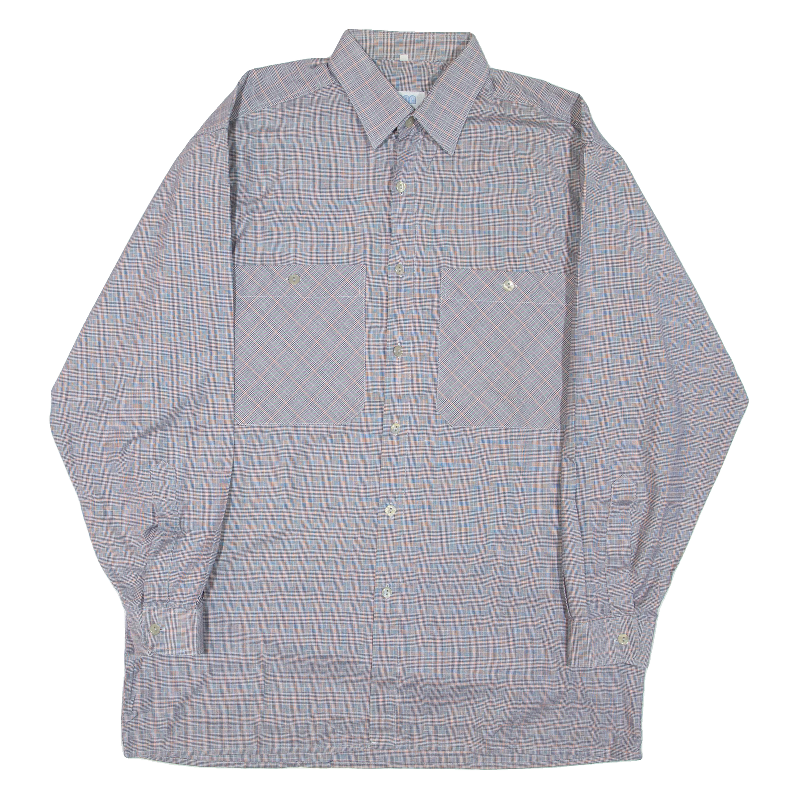 Mens Shirt Grey Check Long Sleeve L Refurbished - N/A refurbished available on Cerqular
