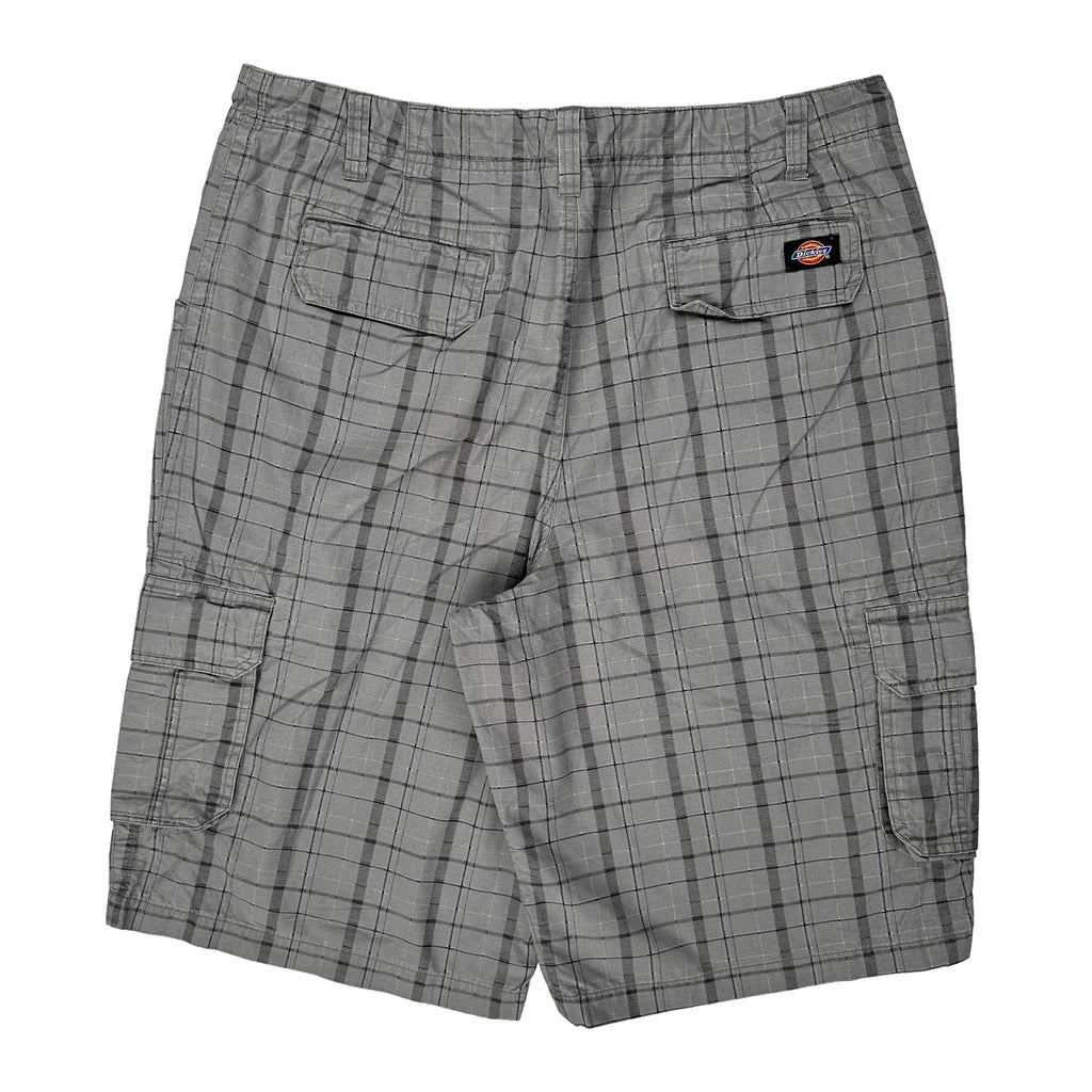 Buy Dickies Checked Cargo Shorts - 38W 10L Grey Cotton Refurbished - $34.16 Dickies Checked Cargo Shorts - 38W 10L Grey Cotton Refurbished - Thrifted (note: this is a term often used to describe second- refurbished available on Cerqular