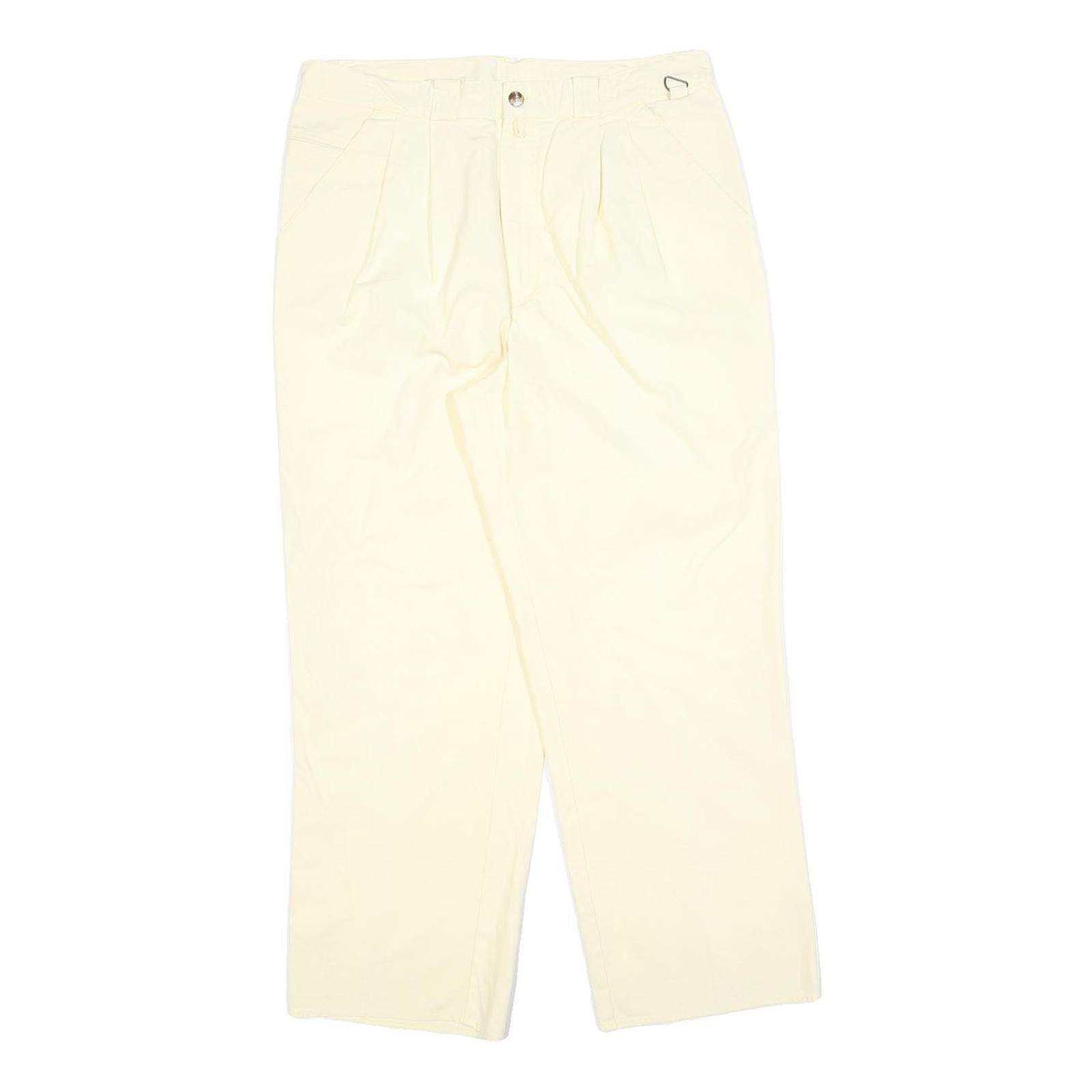 Buy Womens Cotton Cream Regular Fit Straight Leg Trousers W32 L27 Classic Style Zip Refurbished - $23.39 Womens Cotton Cream Regular Fit Straight Leg Trousers W32 L27 Classic Style Zip Refurbished - N/A refurbished available on Cerqular