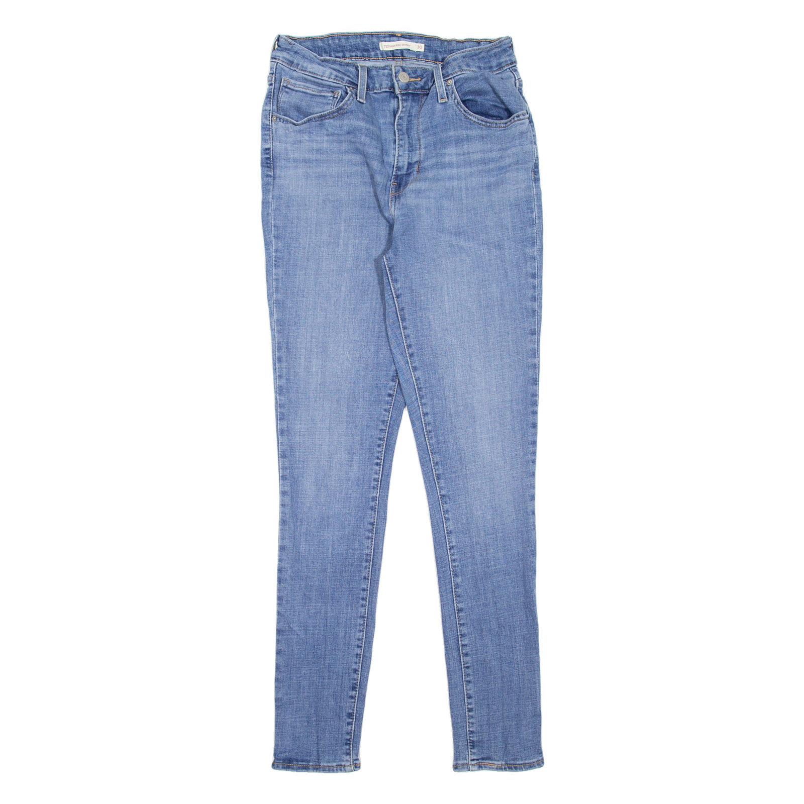 LEVI'S 721 High Rise Womens Jeans Blue Slim Skinny W25 L30 Refurbished - N/A refurbished available on Cerqular
