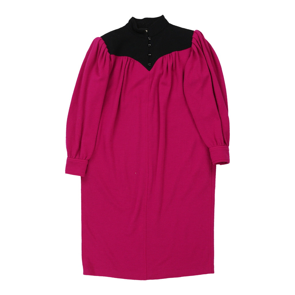 Ungaro Midi Midi Dress - Large Purple Cotton Blend | Size: large Refurbished - N/A (Preloved Designer is not a specific brand, it refurbished available on Cerqular