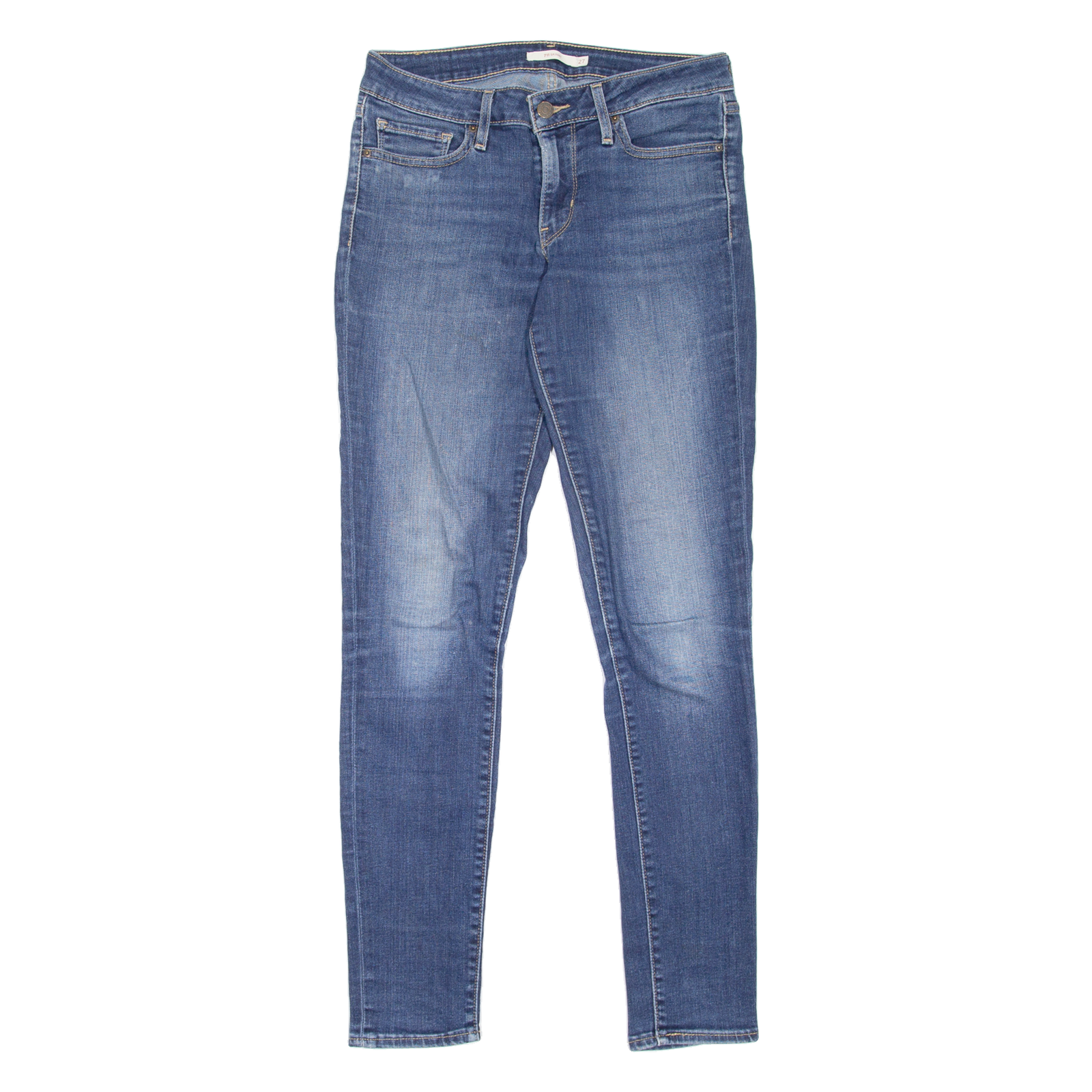 LEVI'S 711 Womens Jeans Blue Slim Skinny Stone Wash W27 L32 Refurbished - N/A refurbished available on Cerqular