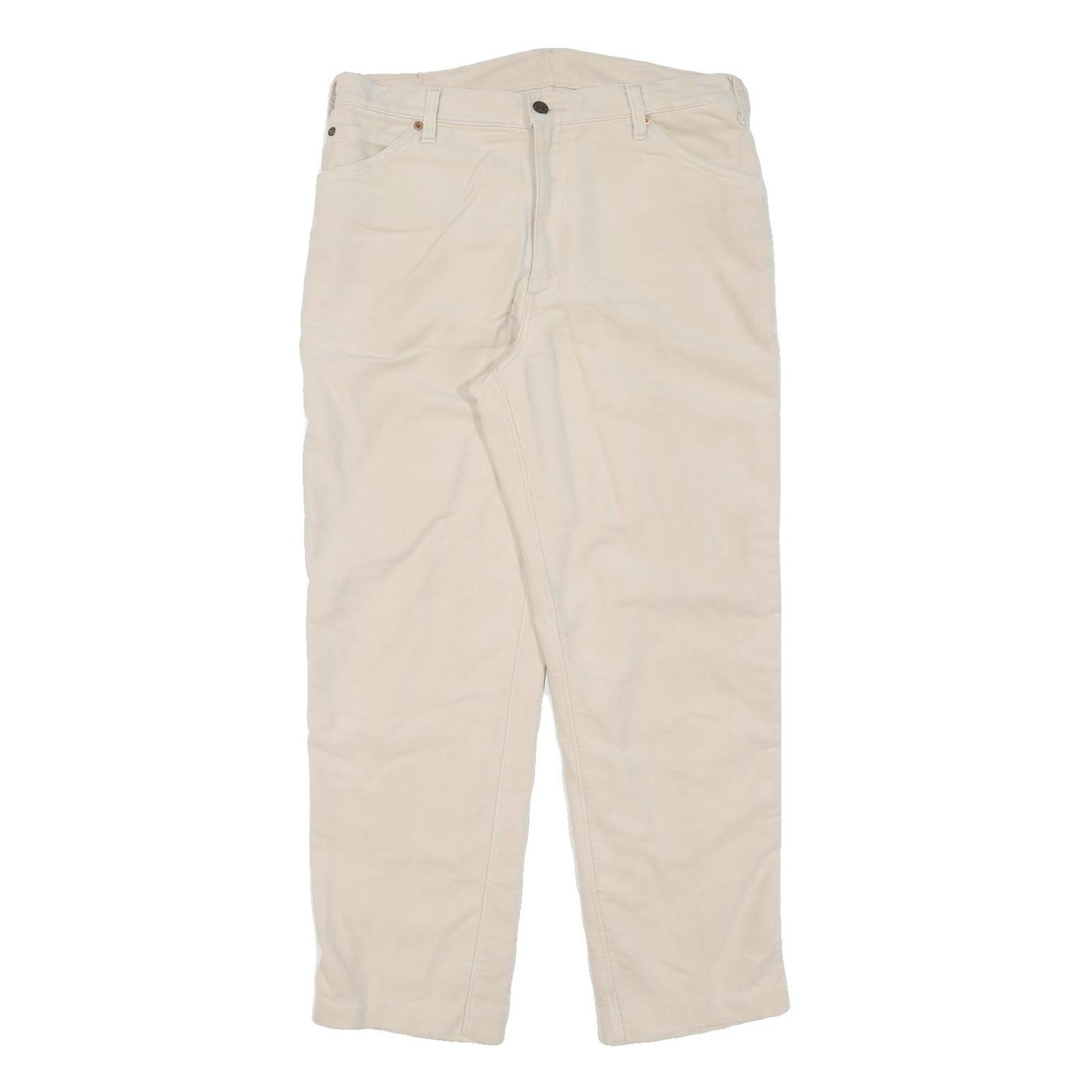 Buy LEVI'S Mens Regular Cream Cotton Straight Fit Trousers W33 L28 Casual Wear Refurbished - $41.59 LEVI'S Mens Regular Cream Cotton Straight Fit Trousers W33 L28 Casual Wear Refurbished - N/A refurbished available on Cerqular