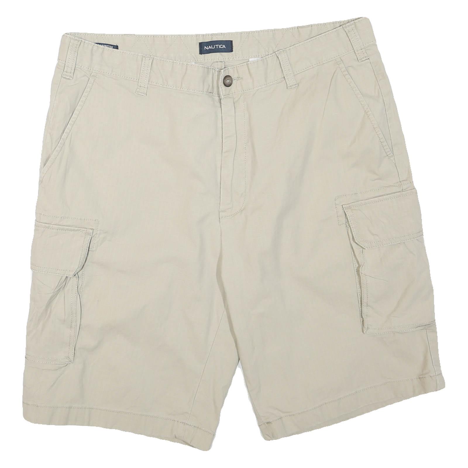 NAUTICA Mens Shorts Beige Cargo Plain XL W36 Casual Cotton Blend Refurbished - N/A refurbished available on Cerqular