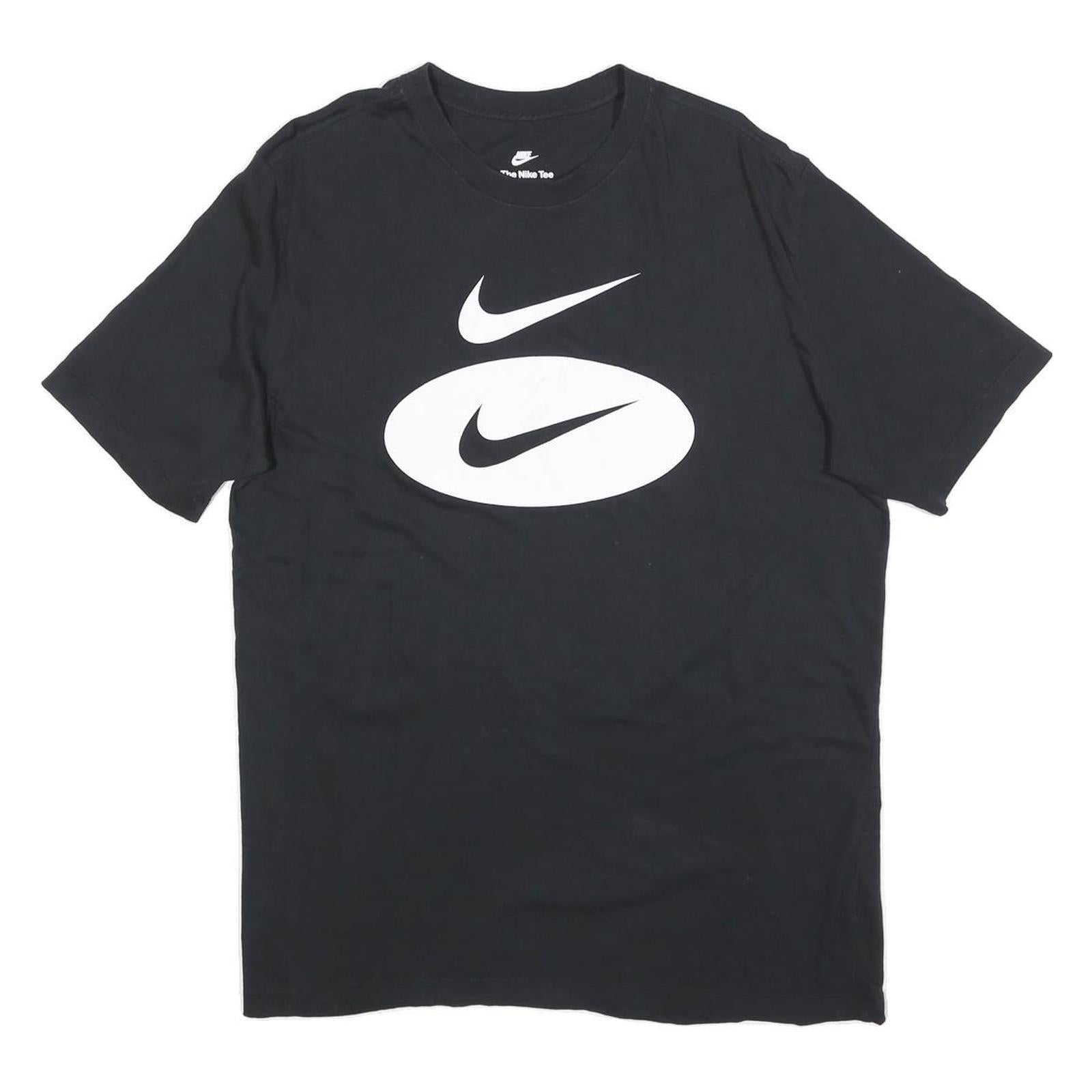 Buy NIKE Mens Black Graphic T-Shirt L Short Sleeve Crew Neck Cotton Blend Refurbished - $19.49 NIKE Mens Black Graphic T-Shirt L Short Sleeve Crew Neck Cotton Blend Refurbished - N/A refurbished available on Cerqular