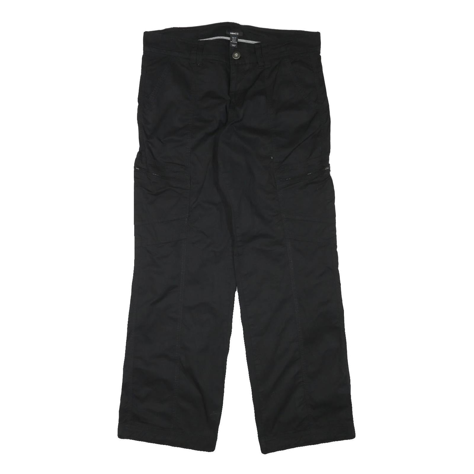 Buy H&M Mens Black Regular Straight Fit Trousers W35 L31 Cotton Blend Zip Closure Refurbished - $23.39 H&M Mens Black Regular Straight Fit Trousers W35 L31 Cotton Blend Zip Closure Refurbished - N/A refurbished available on Cerqular