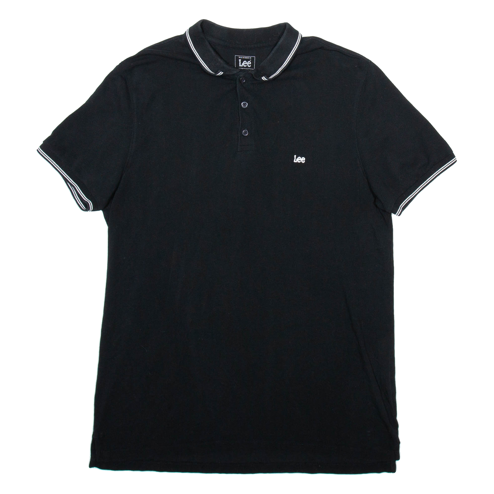LEE Mens Polo Shirt Black L Refurbished - N/A refurbished available on Cerqular