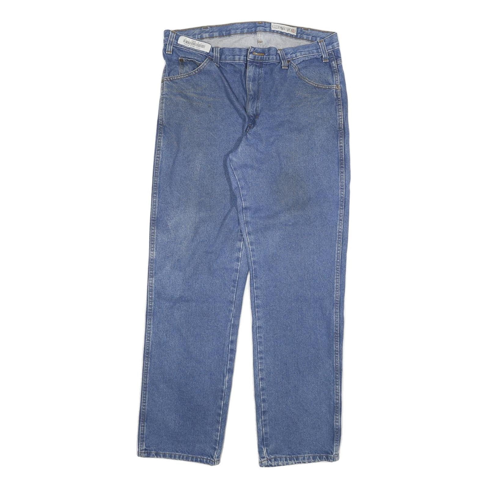 DICKIES Mens Jeans Blue Regular Straight Denim Medium W32 L34 Workwear Classic Refurbished - N/A refurbished available on Cerqular