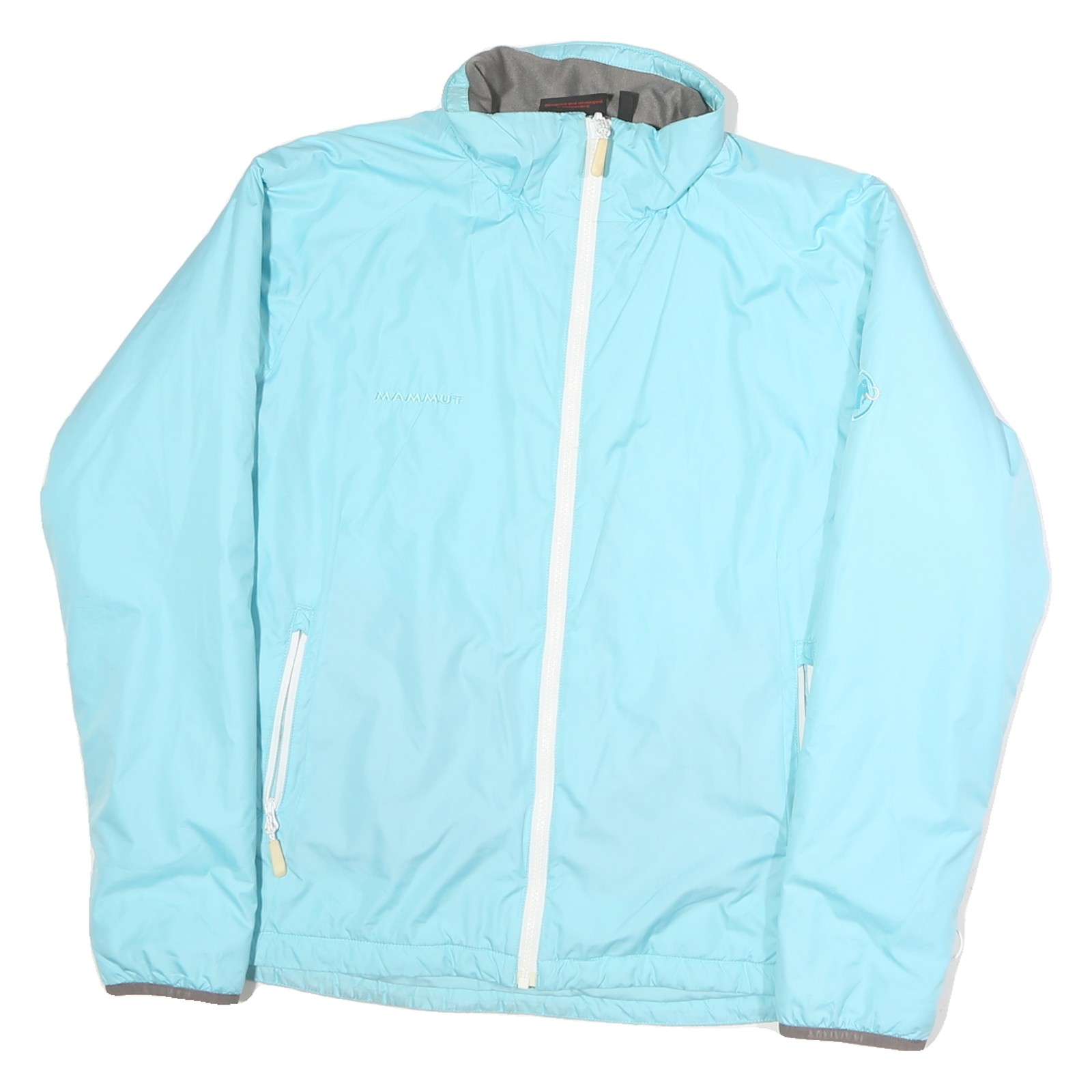 MAMMUT Mens Blue Jacket L Polyester Plain Lightweight Outdoor Zip Refurbished - N/A refurbished available on Cerqular