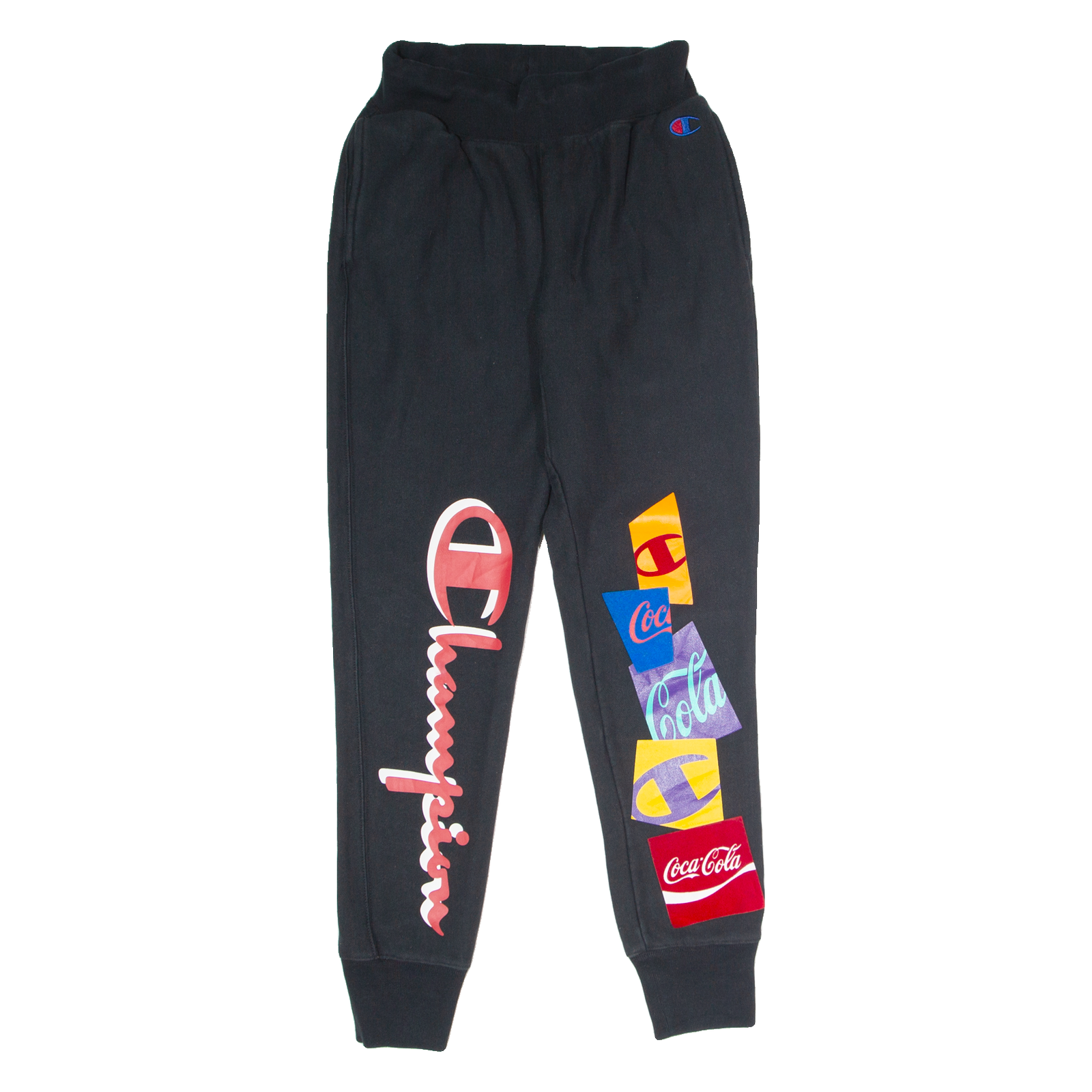 CHAMPION REVERSE WEAVE X Coca-Cola Mens Sweatpants Black Tapered S W24 L30 Refurbished - N/A refurbished available on Cerqular