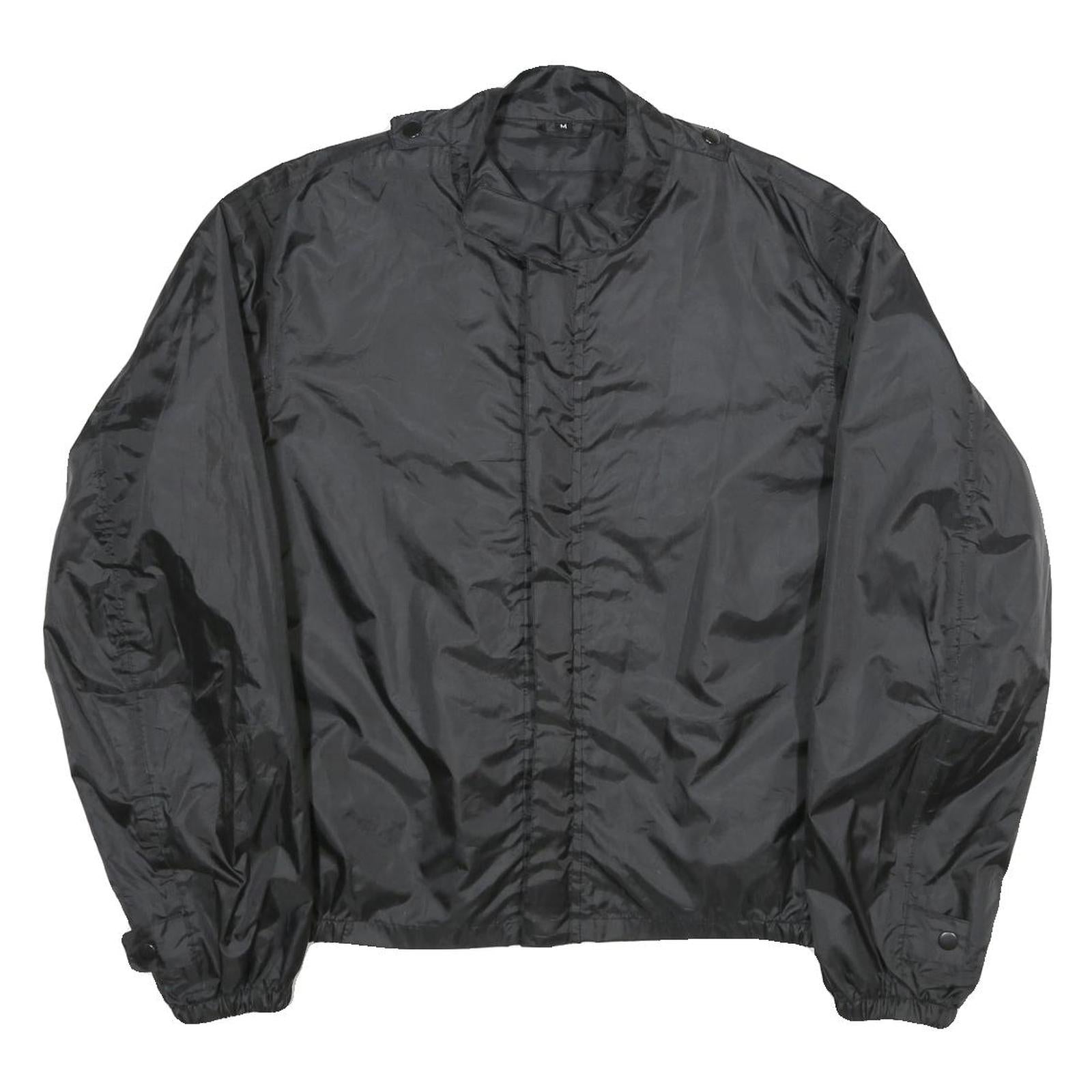 HARLEY DAVIDSON Mens Black Classic Jacket M Polyester Zip Plain Casual Biker Refurbished - N/A refurbished available on Cerqular