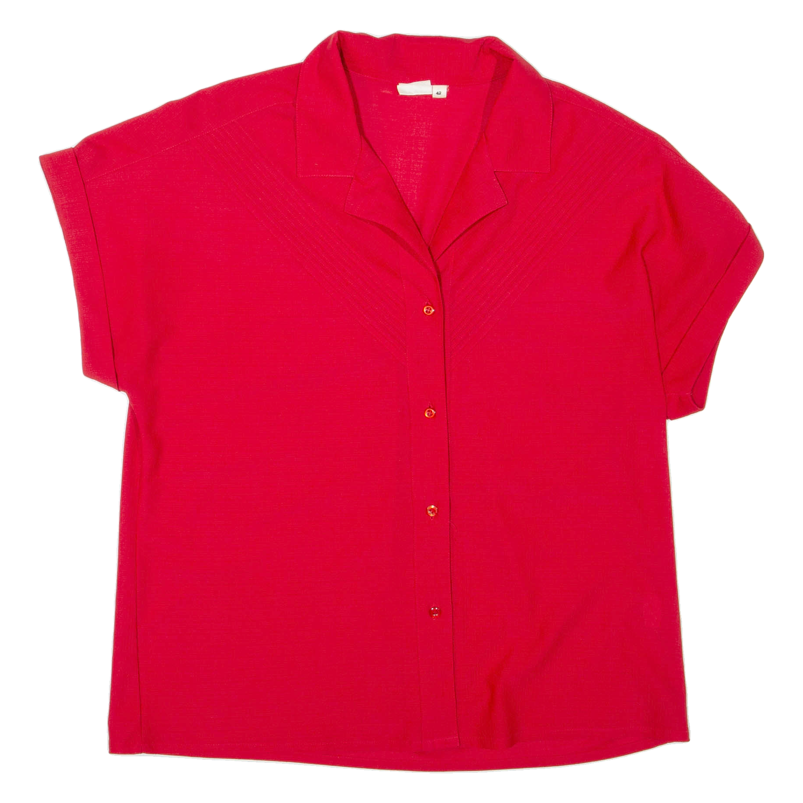 COSMOS Womens Shirt Red Collared XL Refurbished - N/A refurbished available on Cerqular