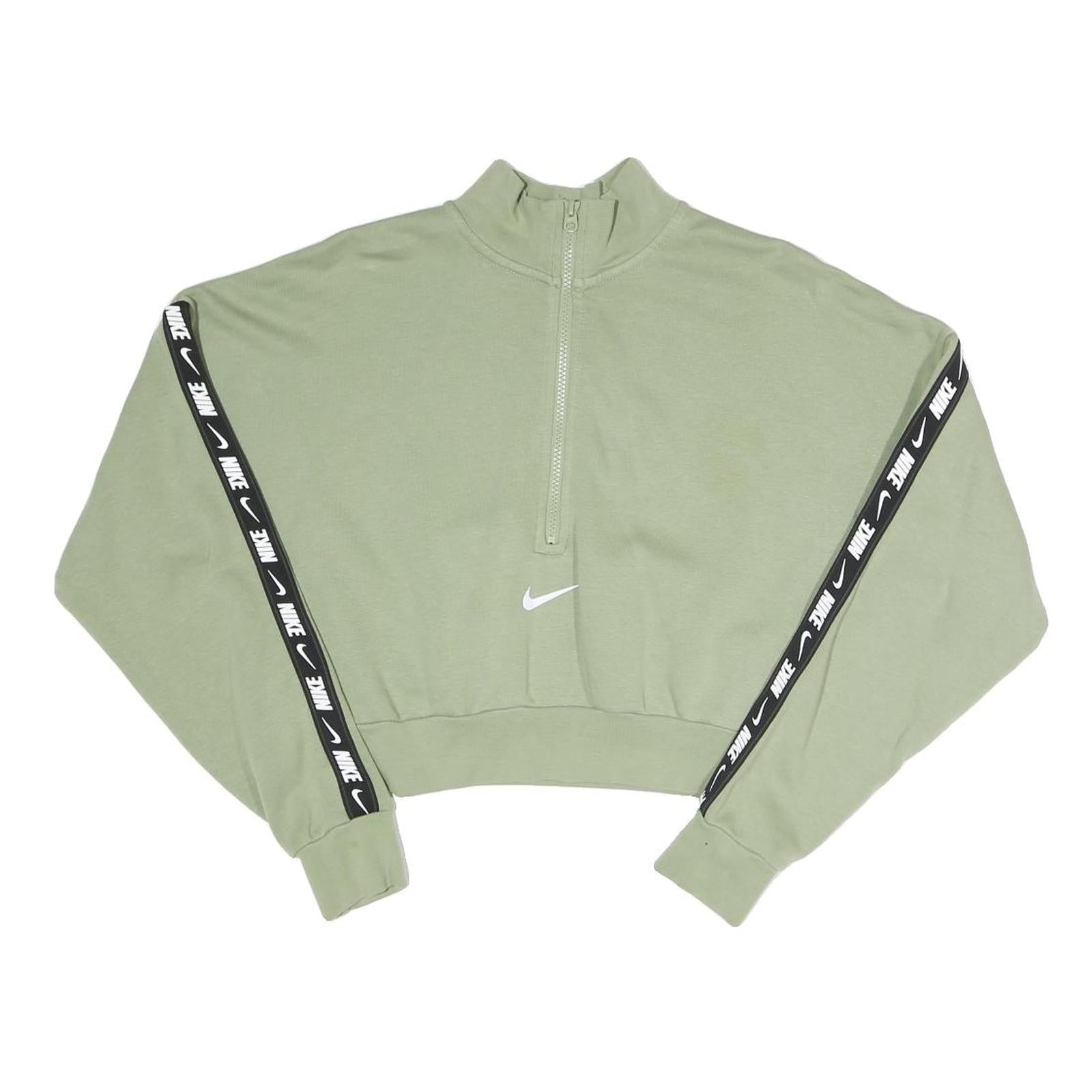 Buy NIKE Womens Green Half Zip XS Crop Sweatshirt Cotton Blend Sportswear Refurbished - $41.59 NIKE Womens Green Half Zip XS Crop Sweatshirt Cotton Blend Sportswear Refurbished - N/A refurbished available on Cerqular