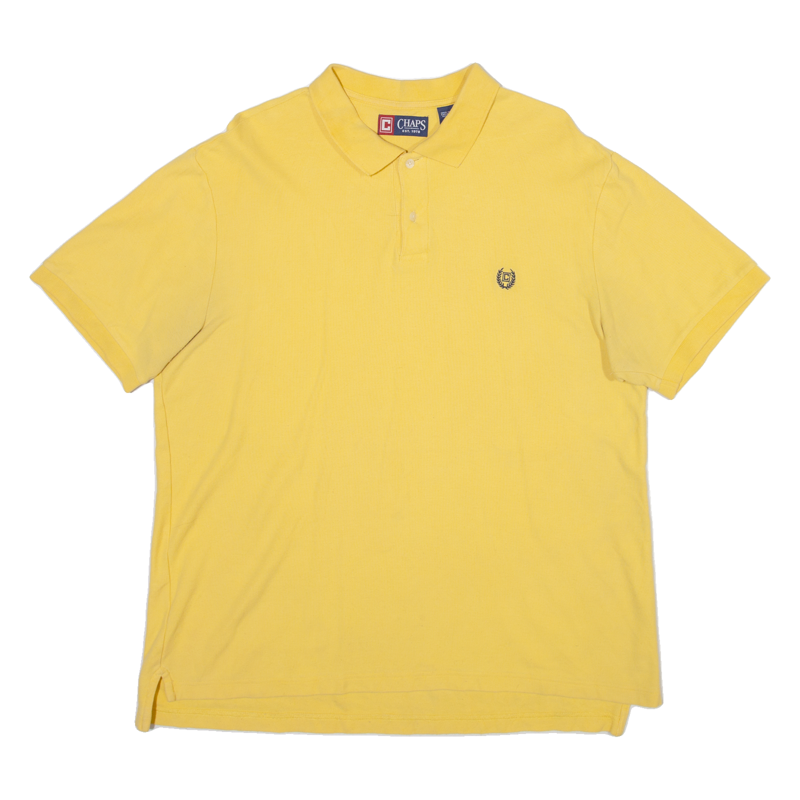 CHAPS Mens Polo Shirt Yellow XL Refurbished - N/A refurbished available on Cerqular