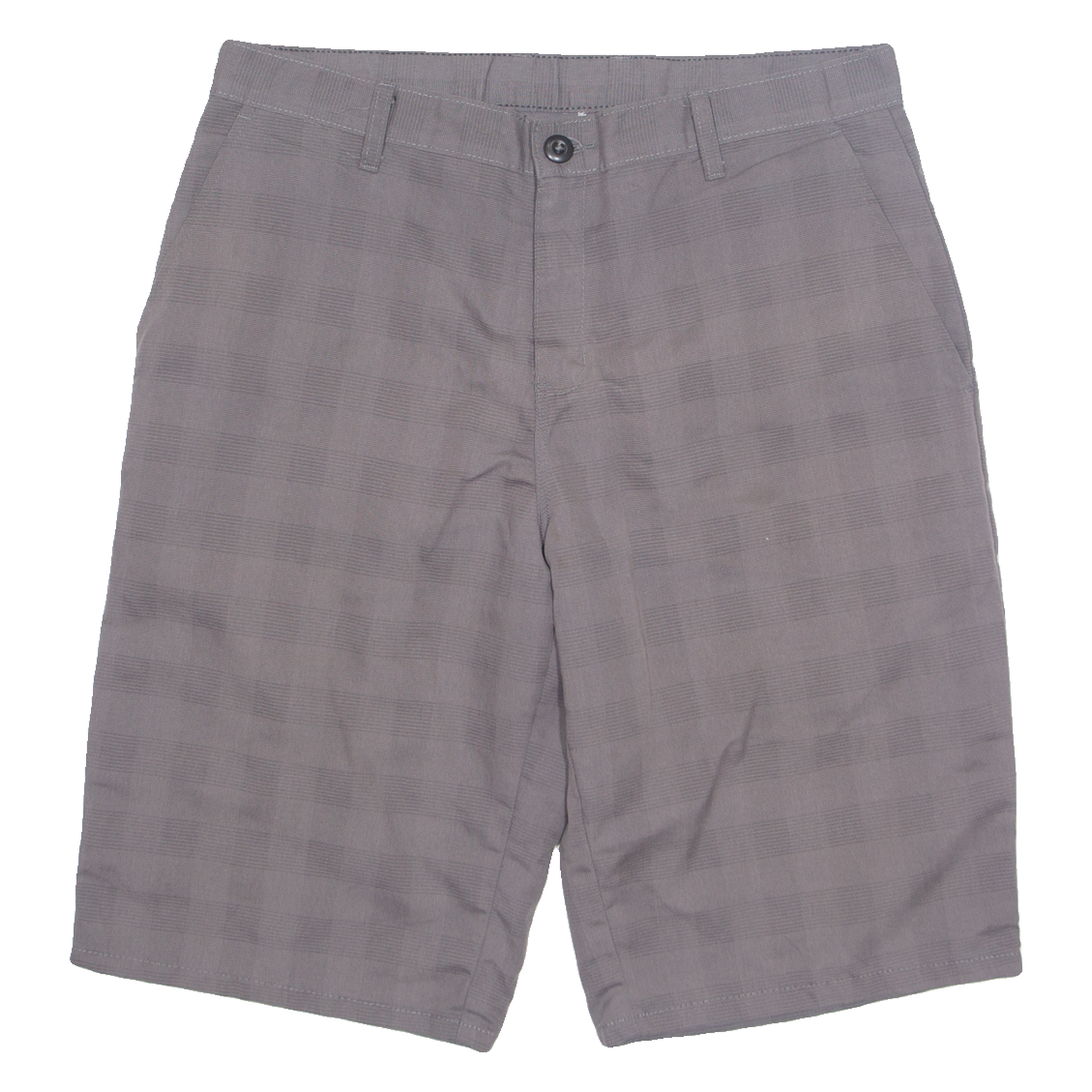 DICKIES Mens Chino Shorts Grey Check M W34 Refurbished - N/A refurbished available on Cerqular