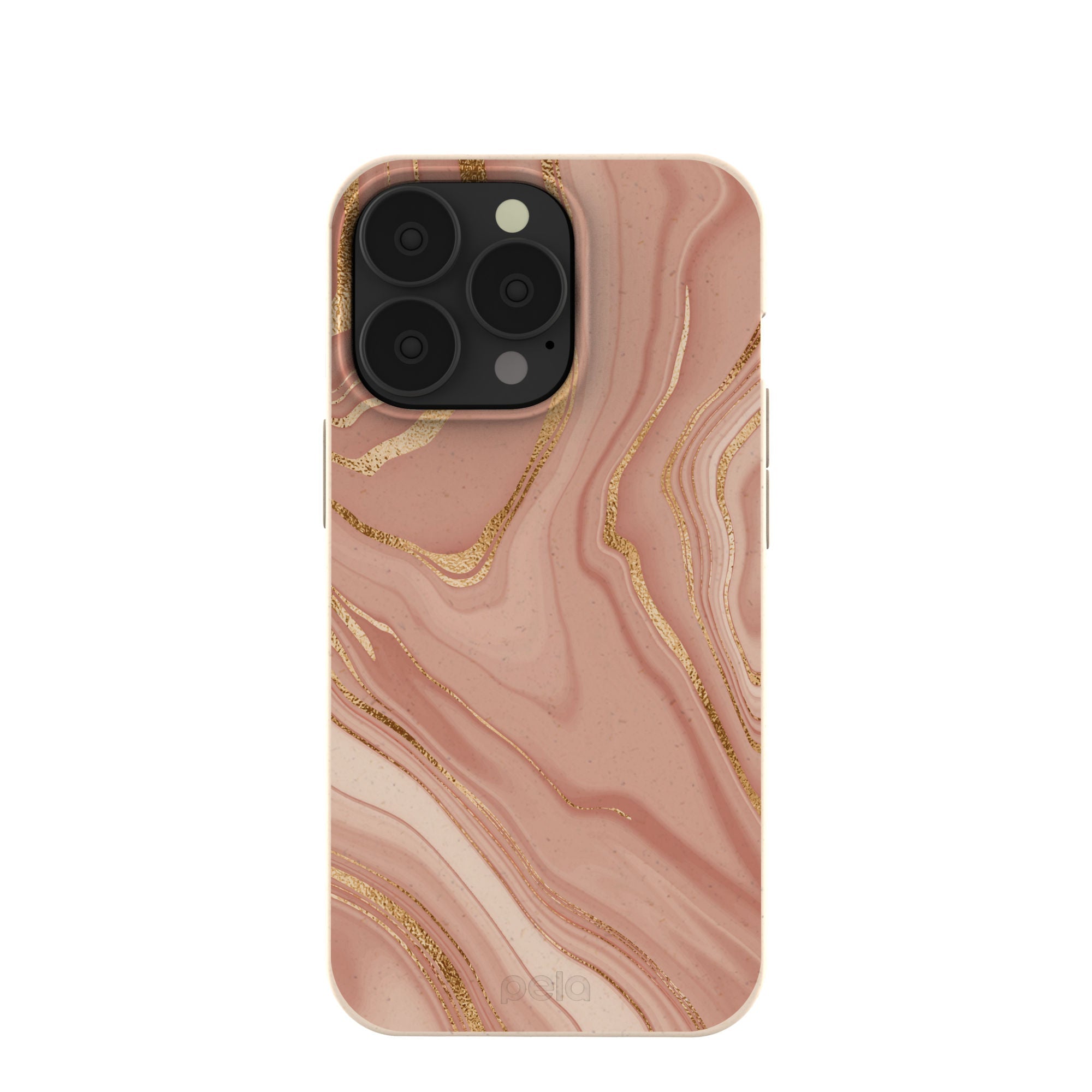 Seashell Rose Gold iPhone 13 Pro Case Refurbished - Pela Case refurbished available on Cerqular