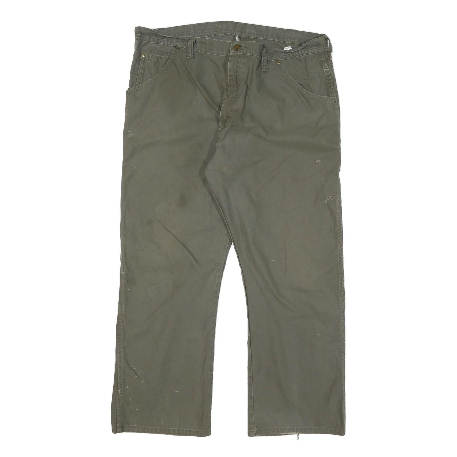 DICKIES Mens Cotton Blend Regular Fit Straight Trousers W38 L28 Workwear Utility Refurbished - N/A refurbished available on Cerqular