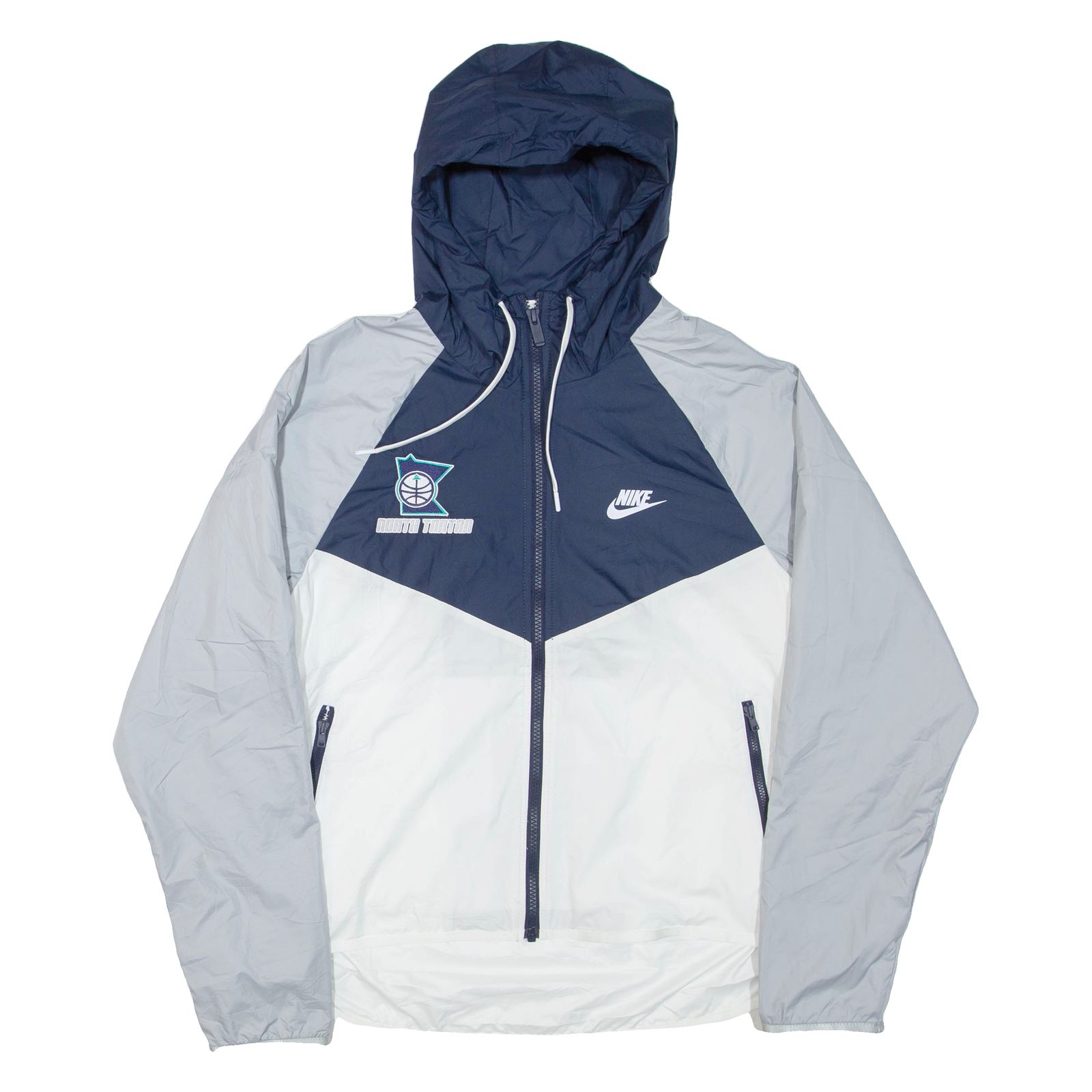 Buy NIKE Mens Track Jacket Grey Hooded Colourblock M Refurbished - $44.19 NIKE Mens Track Jacket Grey Hooded Colourblock M Refurbished - N/A refurbished available on Cerqular