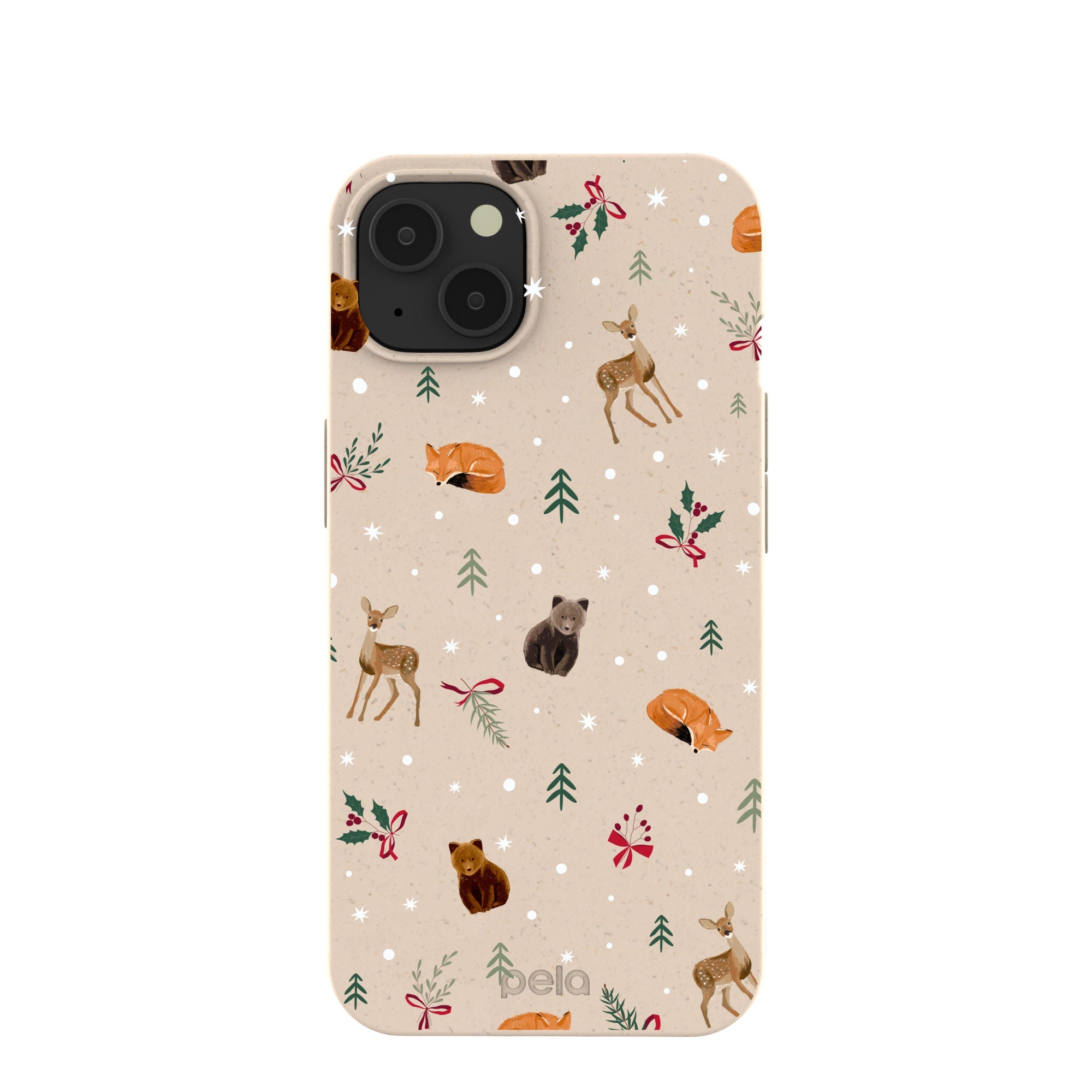Seashell Winter Woodland iPhone 13 Case Refurbished - Pela Case refurbished available on Cerqular