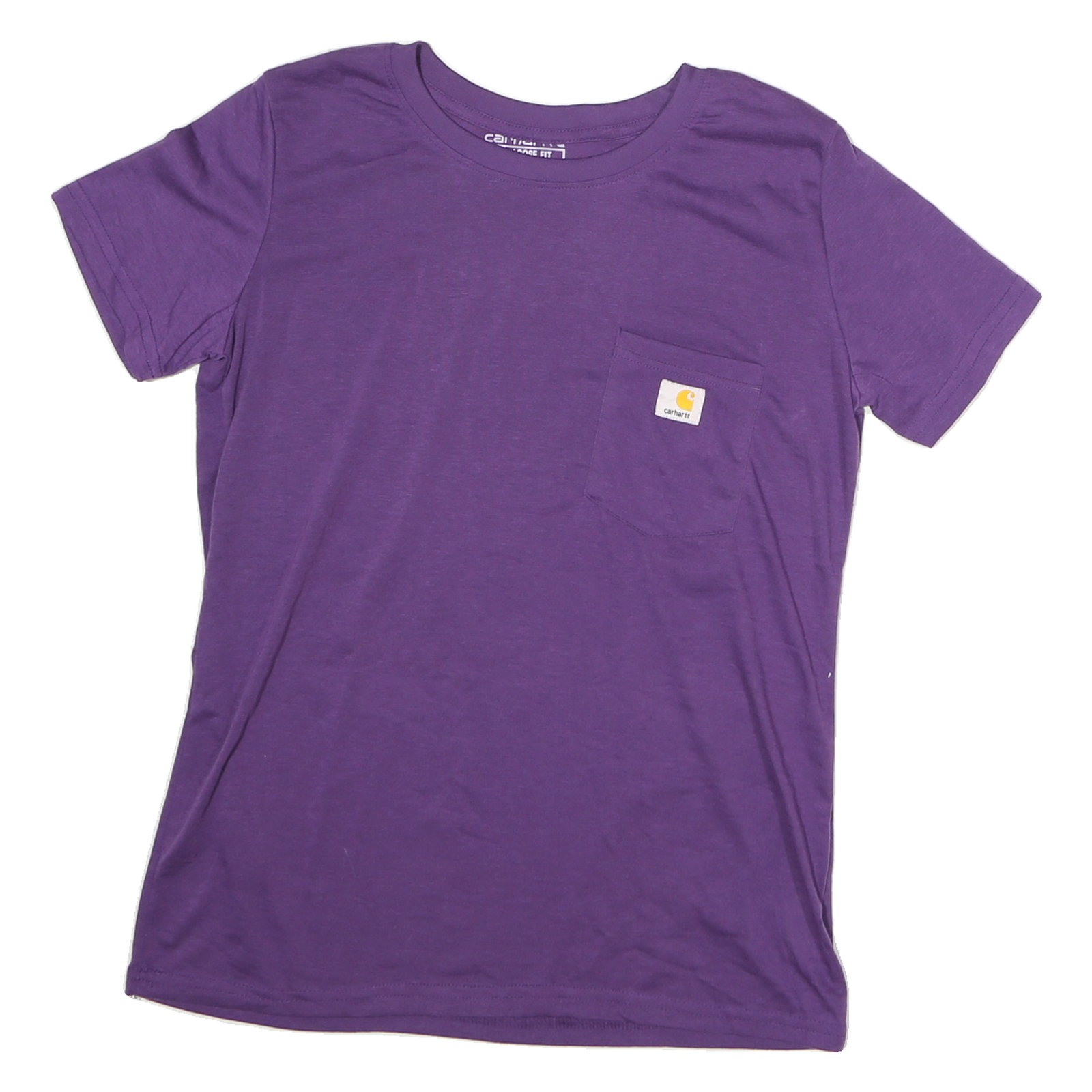 CARHARTT Womens Purple Pocket T-Shirt L Short Sleeve Crew Neck Casual Cotton Refurbished - N/A refurbished available on Cerqular