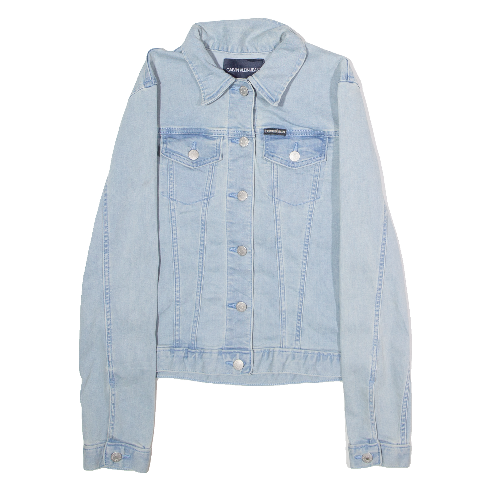 CALVIN KLEIN JEANS Womens Denim Jacket Blue S Refurbished - N/A refurbished available on Cerqular