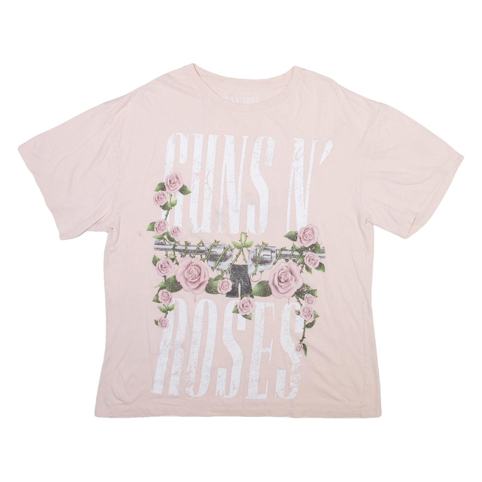 GUNS N' ROSES Mens Band T-Shirt Pink S Refurbished - N/A refurbished available on Cerqular