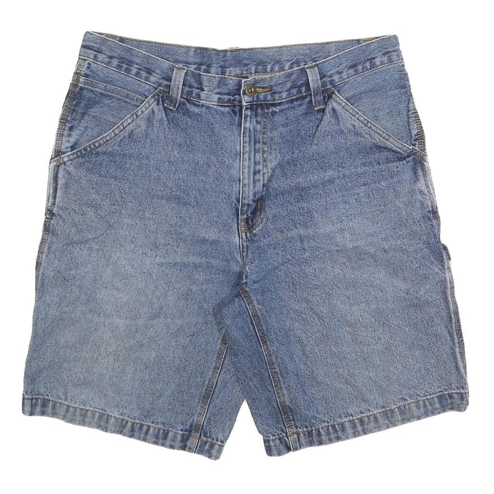 FADED GLORY Mens Denim Blue Casual Shorts L W34 Cotton Blend Classic Fit Refurbished - N/A refurbished available on Cerqular