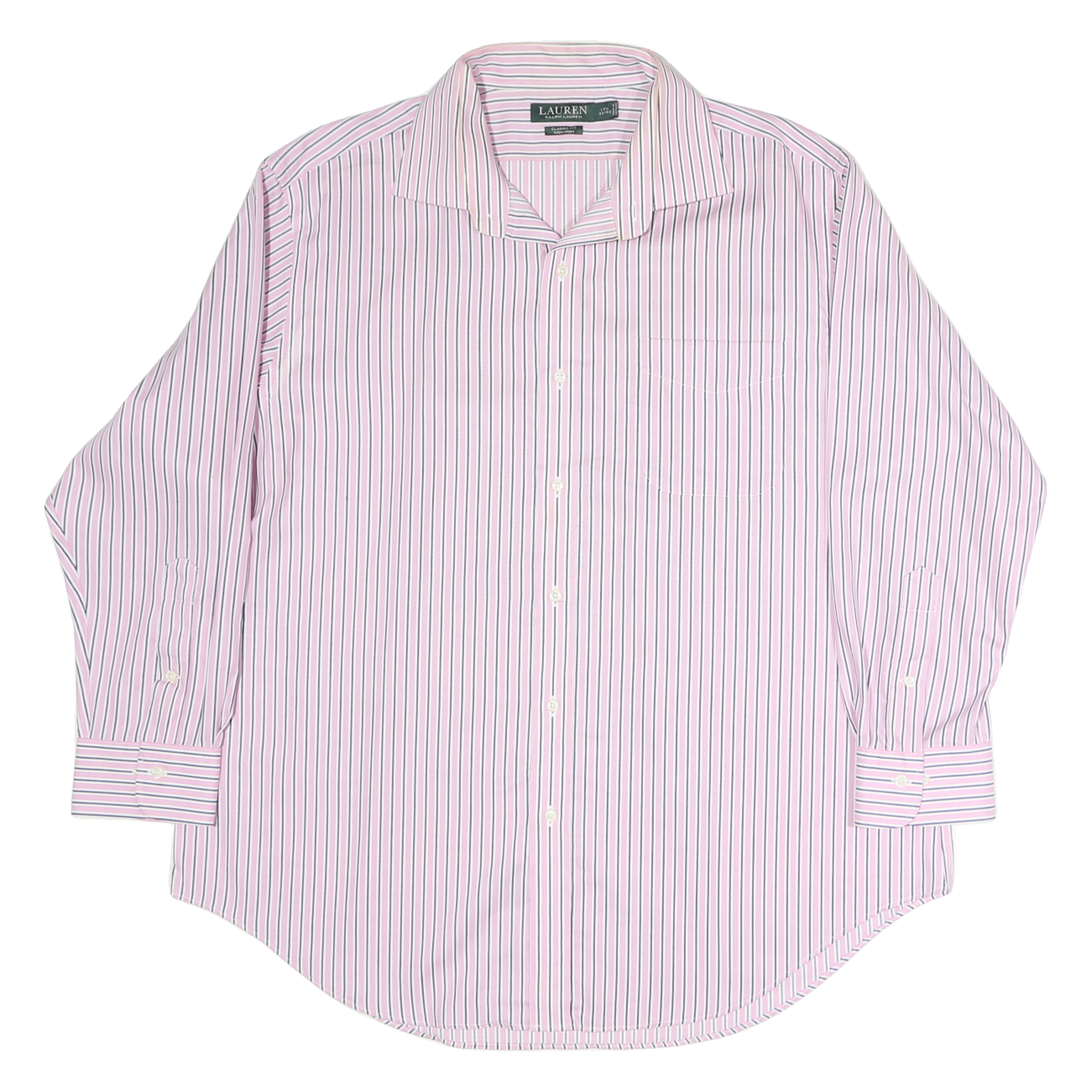 Buy LAUREN RALPH LAUREN Mens Pink & Blue Striped Shirt 2XL Classic Cotton Button Refurbished - $36.39 LAUREN RALPH LAUREN Mens Pink & Blue Striped Shirt 2XL Classic Cotton Button Refurbished - N/A refurbished available on Cerqular