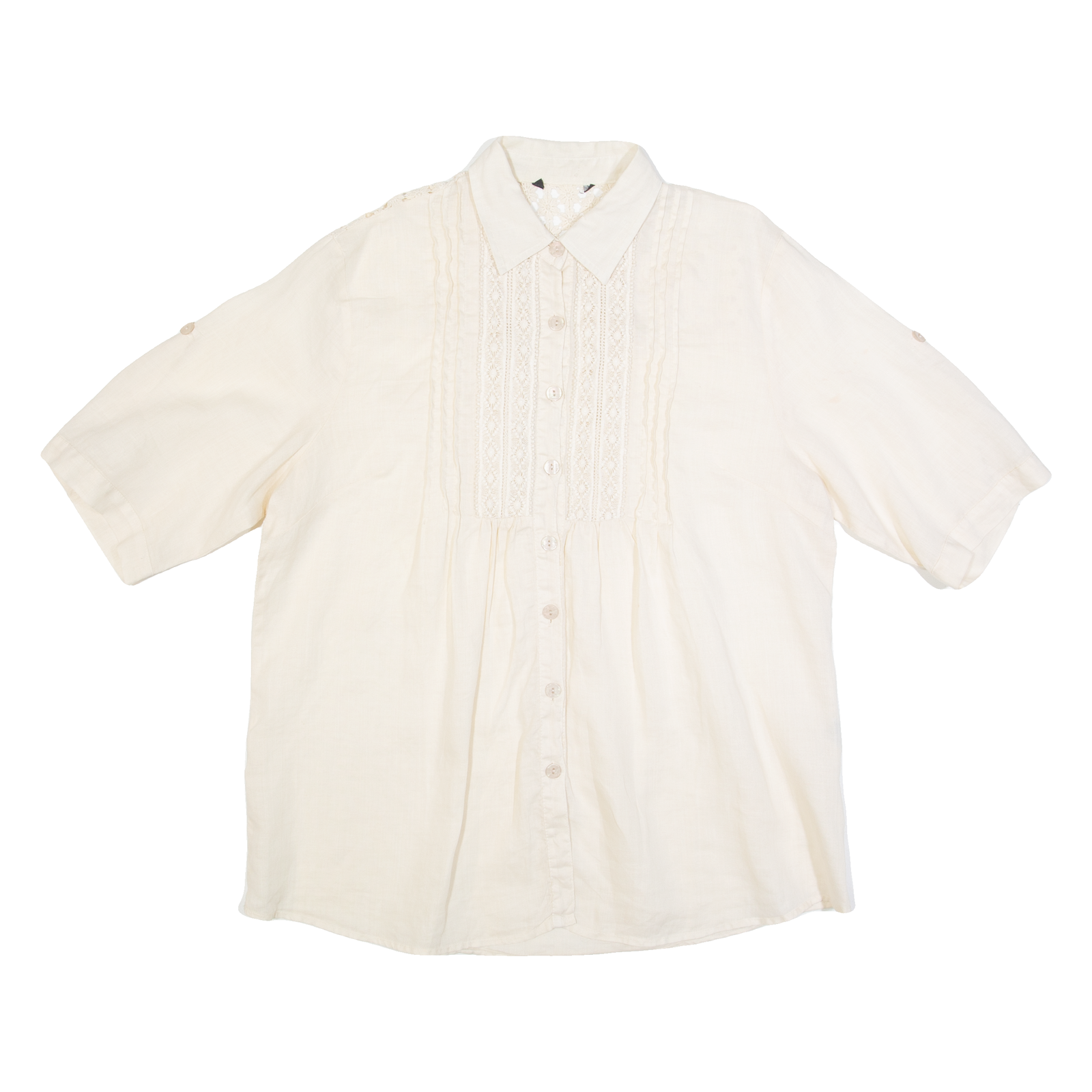 Buy Womens Blouse Beige Collared Linen L Refurbished - $15.59 Womens Blouse Beige Collared Linen L Refurbished - N/A refurbished available on Cerqular