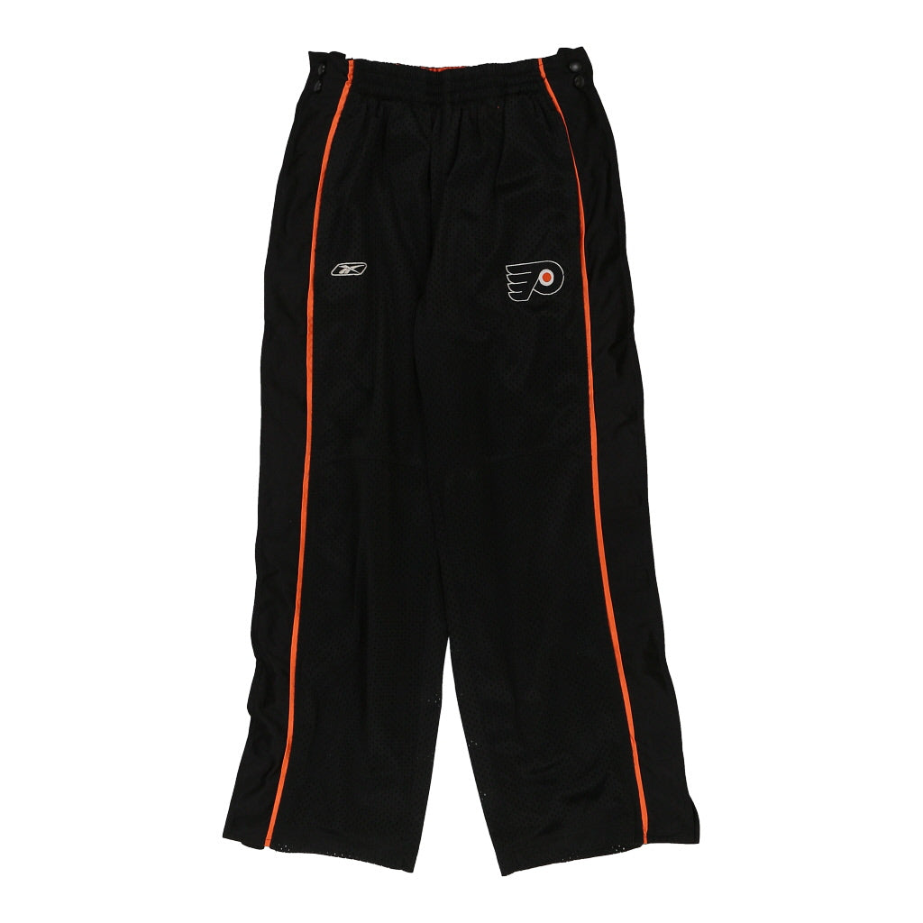 Age 11-12 Philadelphia Flyers Reebok NHL Tracksuit - Medium Black Polyester Refurbished - Thrifted (note: this is a term often used to describe second- refurbished available on Cerqular
