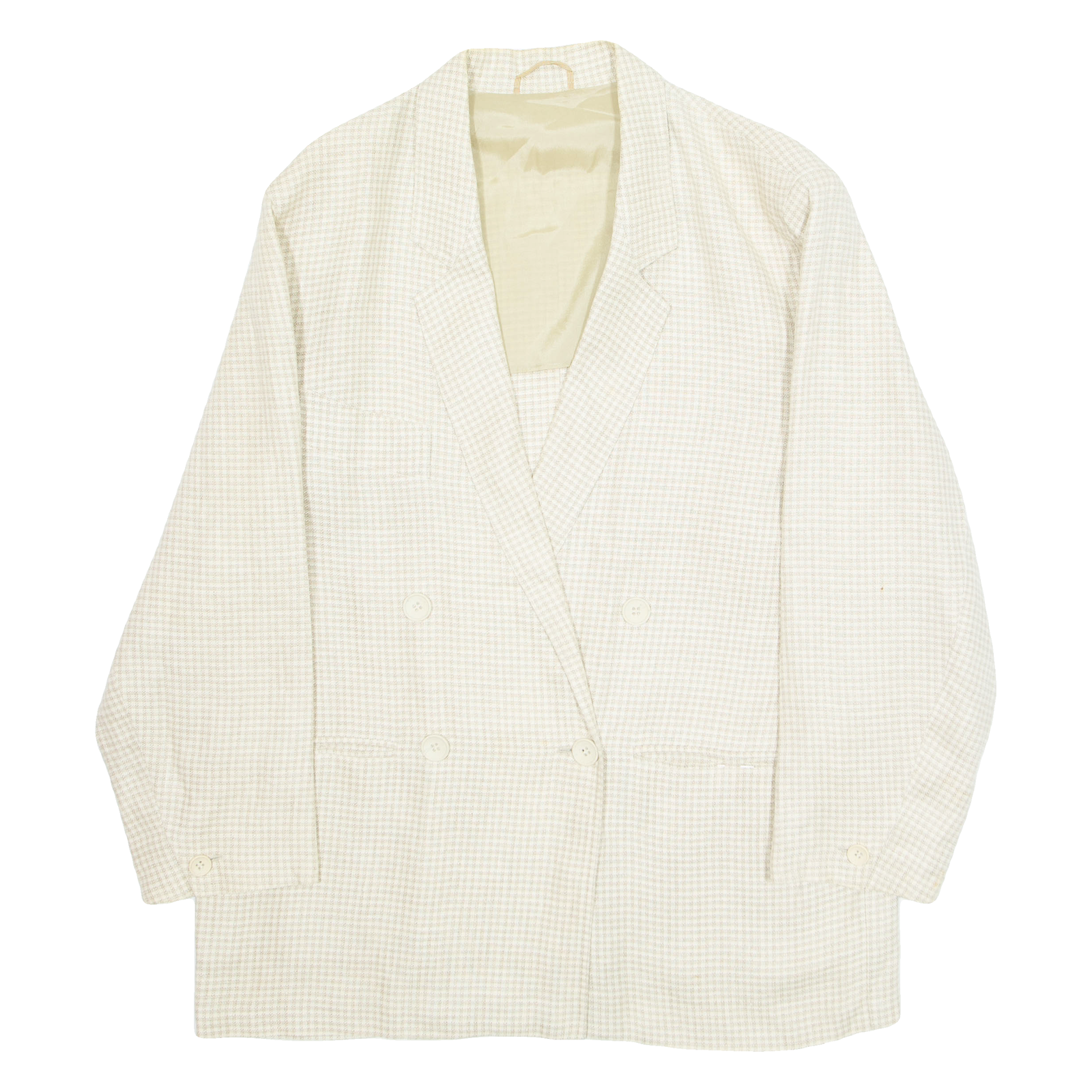 Buy Womens Blazer Jacket Beige Gingham L Refurbished - $40.29 Womens Blazer Jacket Beige Gingham L Refurbished - N/A refurbished available on Cerqular