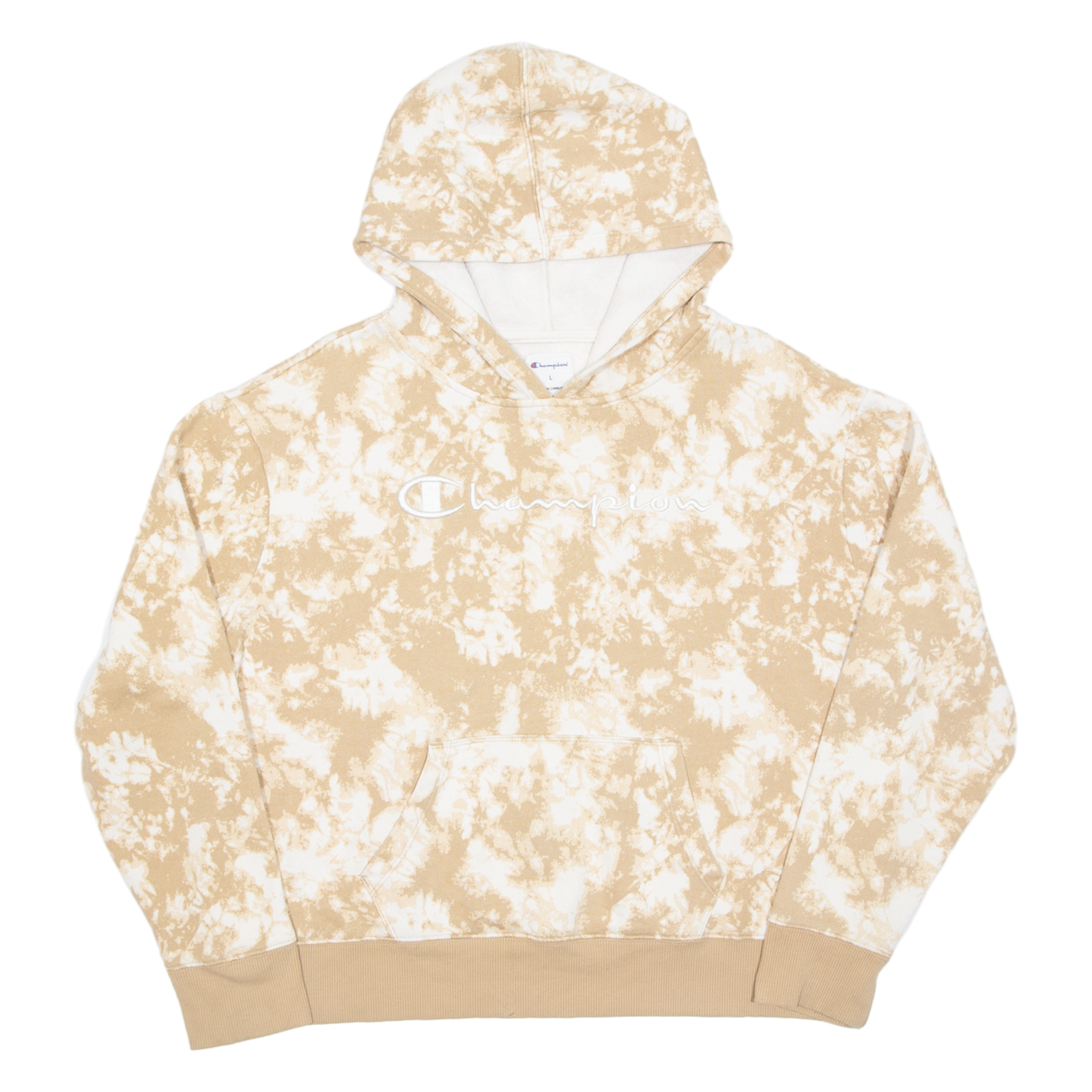 CHAMPION Cropped Womens Beige Hoodie L Refurbished - N/A refurbished available on Cerqular