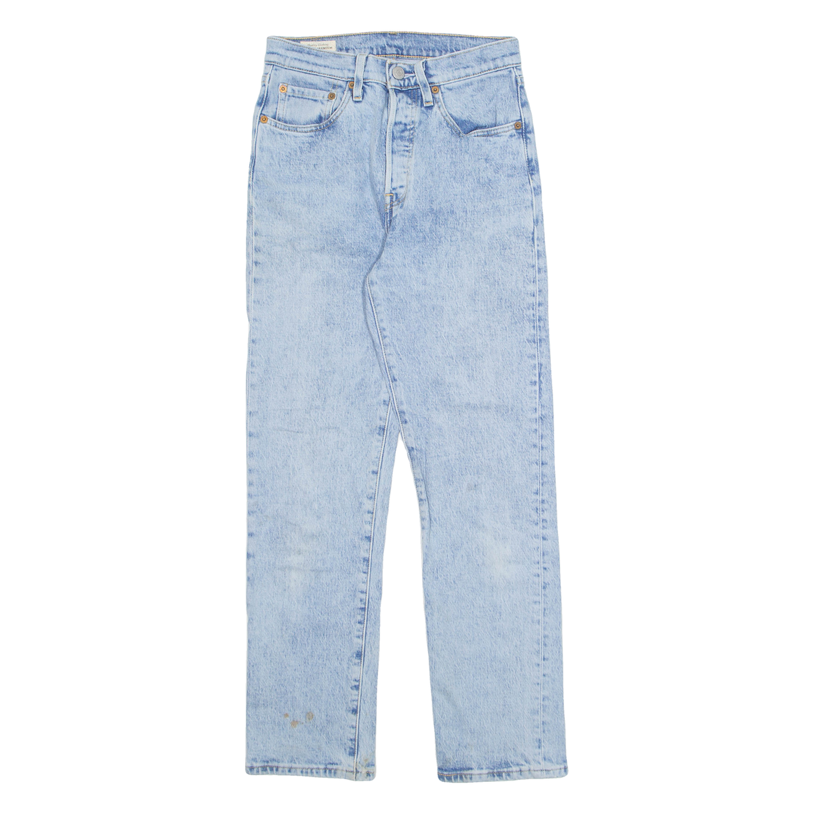 LEVI'S 501 BIG E Jeans Womens Blue Regular Straight Acid Wash W24 L28 Refurbished - N/A refurbished available on Cerqular