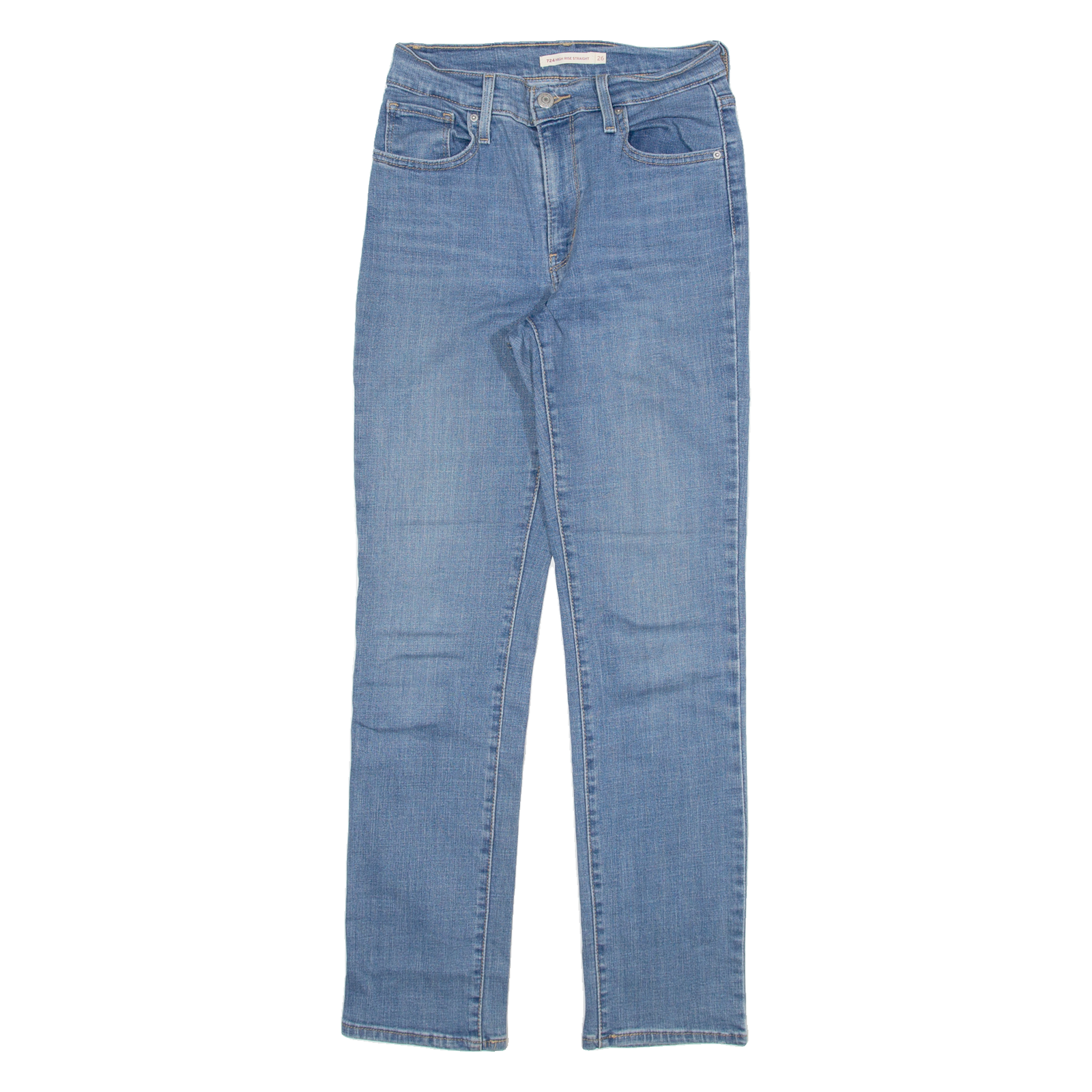 LEVI'S 724 Womens Jeans Blue Slim Straight W26 L29 Refurbished - N/A refurbished available on Cerqular