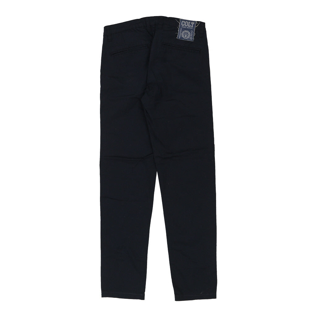Colt Trousers - 32W UK 10 Navy Cotton Refurbished - Thrifted (note: this is a term often used to describe second- refurbished available on Cerqular