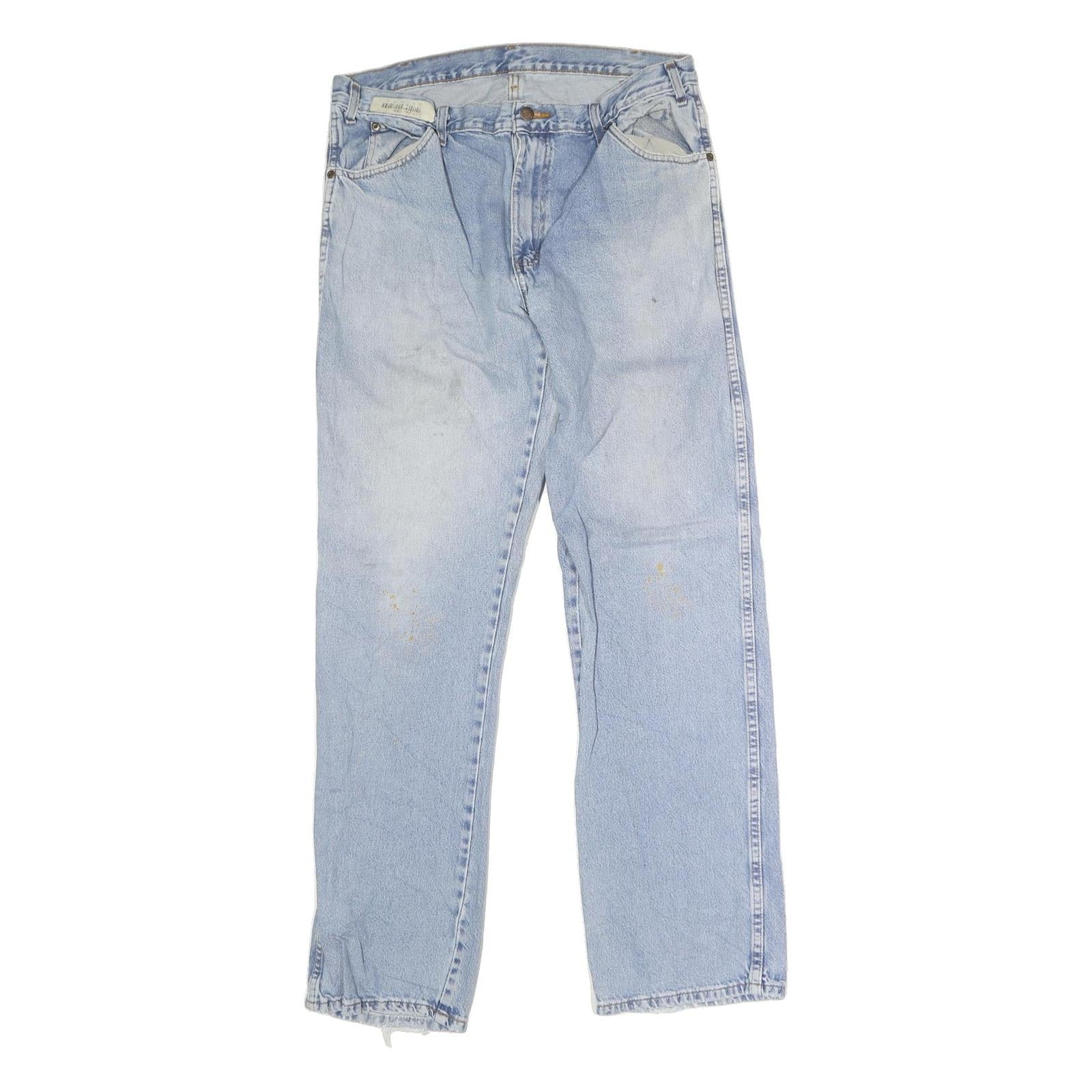 DICKIES Mens Regular Fit Light Blue Denim Jeans W36 L34 Comfortable Cotton Blend Refurbished - N/A refurbished available on Cerqular