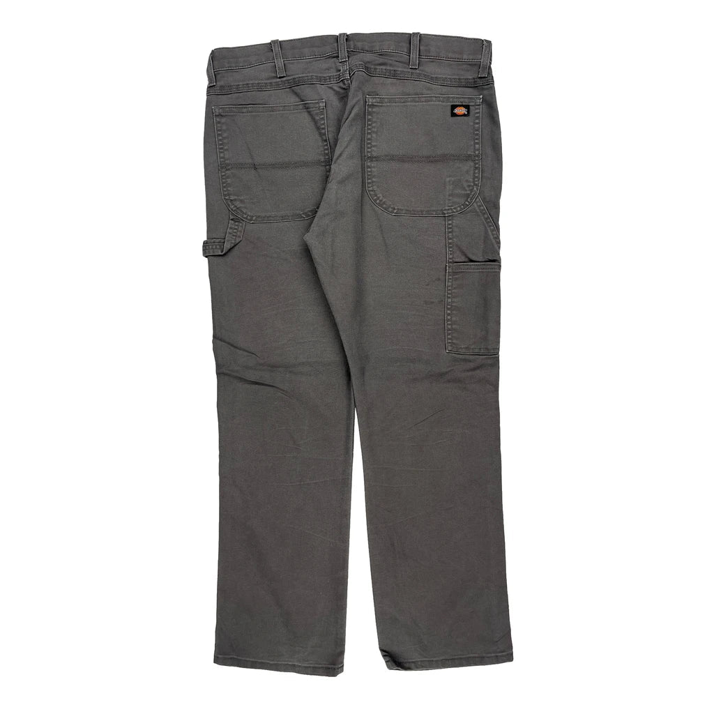Dickies Carpenter Trousers - 36W 31L Grey Cotton Blend Refurbished - Thrifted (note: this is a term often used to describe second- refurbished available on Cerqular