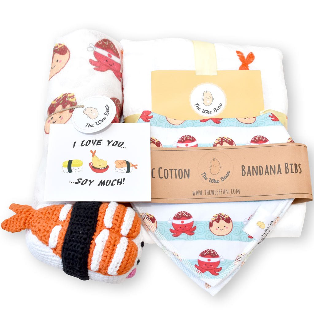 Welcome Home Baby Gift Set - Takoyaki Collection Refurbished - The Wee Bean refurbished available on Cerqular