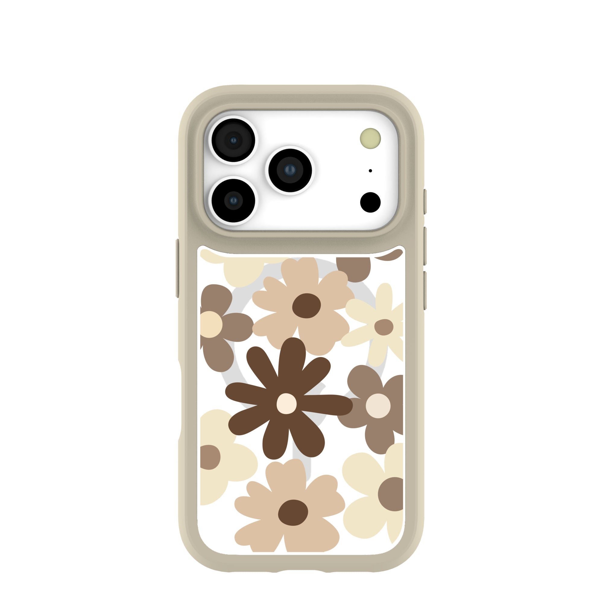 Clear Mocha Poppy iPhone 17 Pro Case With London Fog Ridge (MagSafe included) Refurbished - Pela Case refurbished available on Cerqular