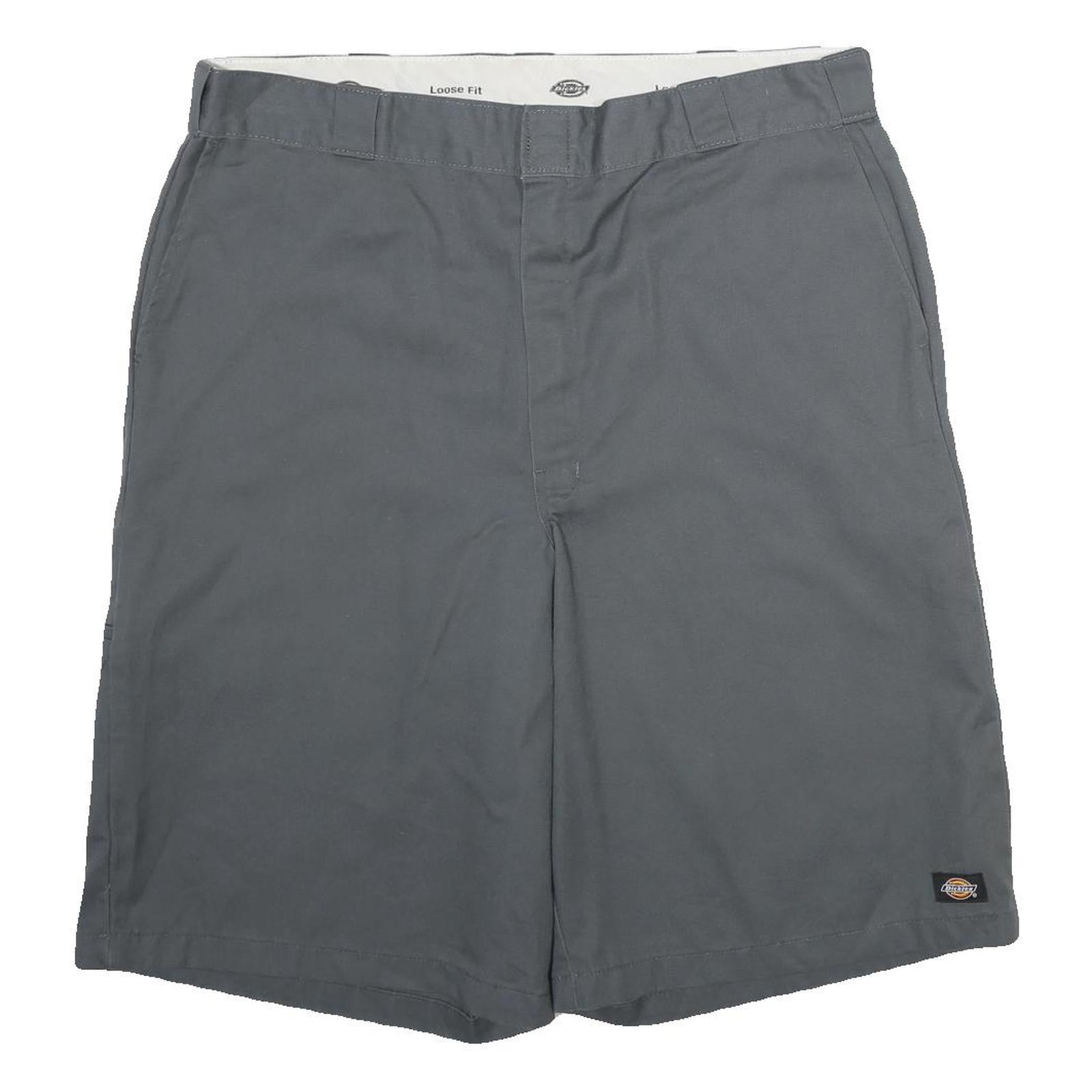DICKIES Mens Grey Casual Shorts XL W40 Relaxed Fit Workwear Polyester Blend Refurbished - N/A refurbished available on Cerqular