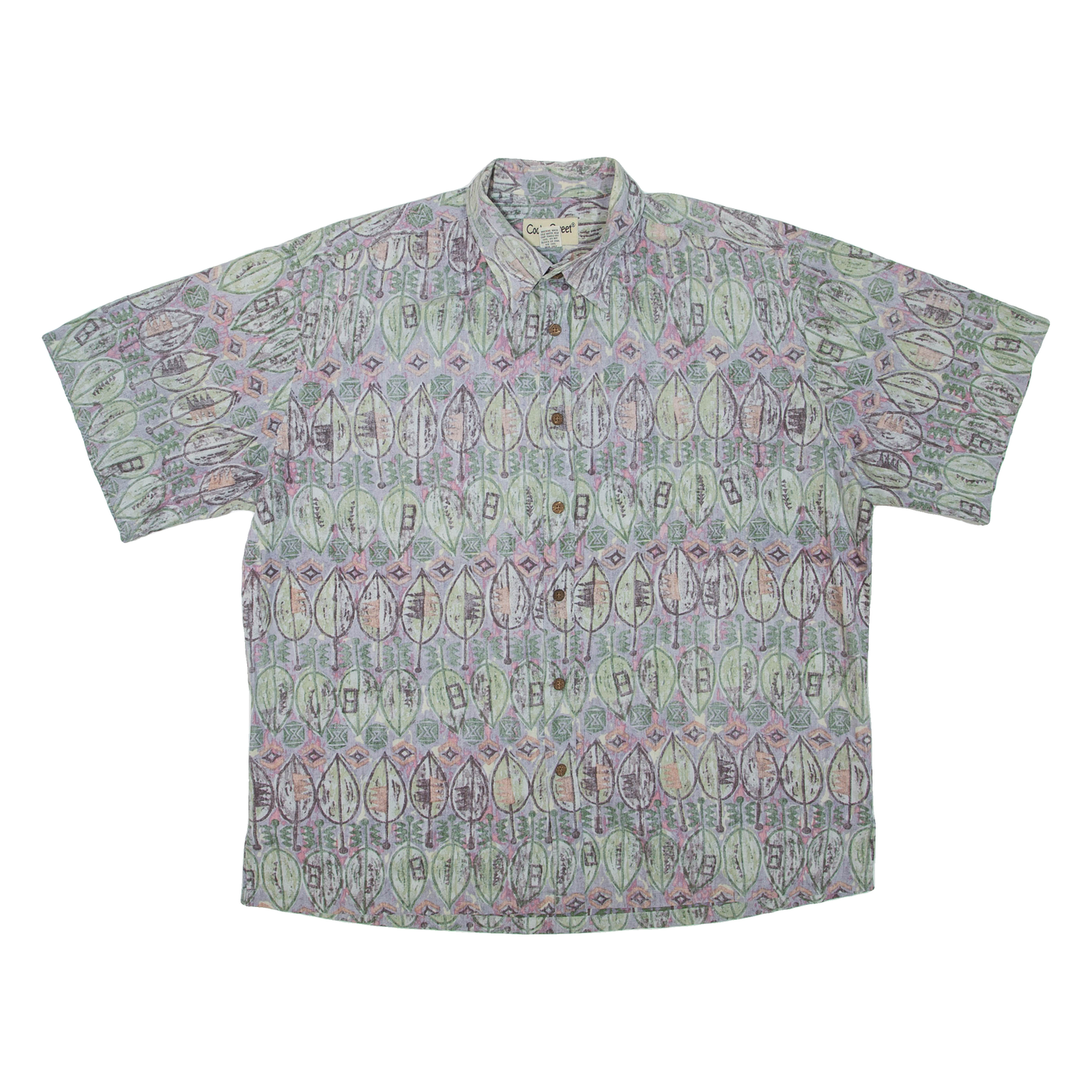 COOKE STREET Mens Shirt Grey Crazy Pattern XL Refurbished - N/A refurbished available on Cerqular