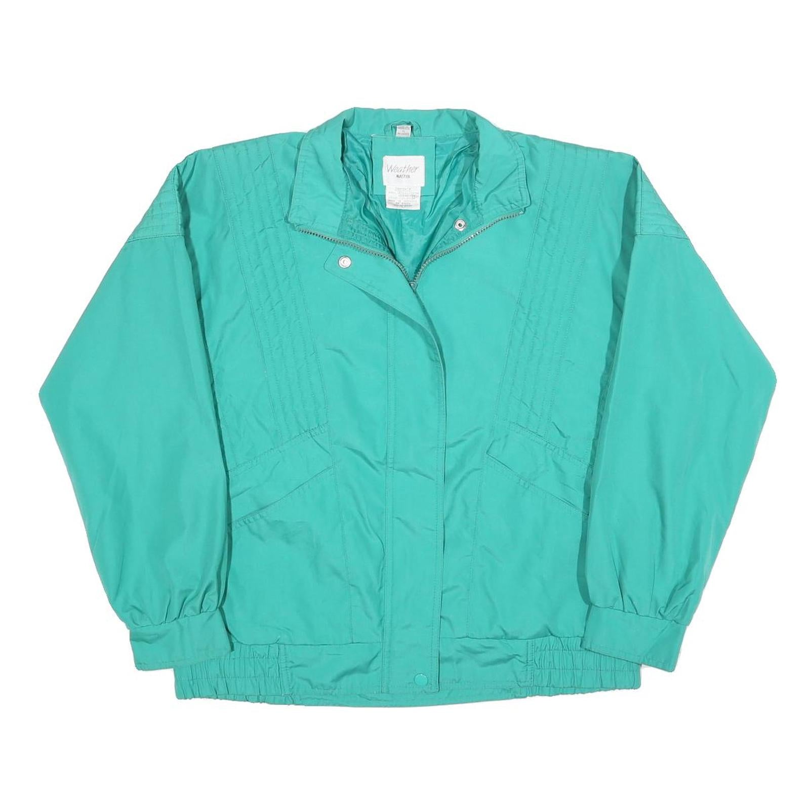 WEATHER MASTER Womens Green Zip Jacket S Polyester Blend Plain Lightweight Refurbished - N/A refurbished available on Cerqular