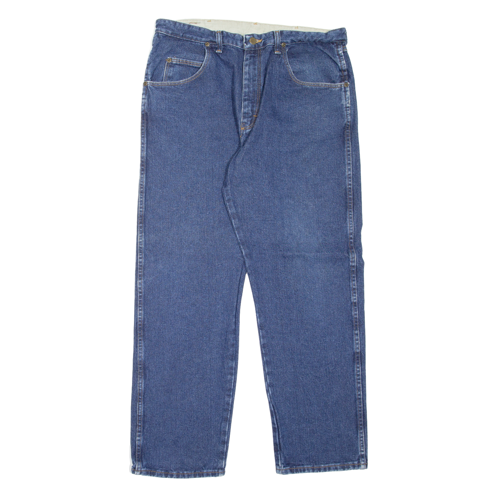 WRANGLER Mens Jeans Blue Regular Straight W36 L30 Refurbished - N/A refurbished available on Cerqular